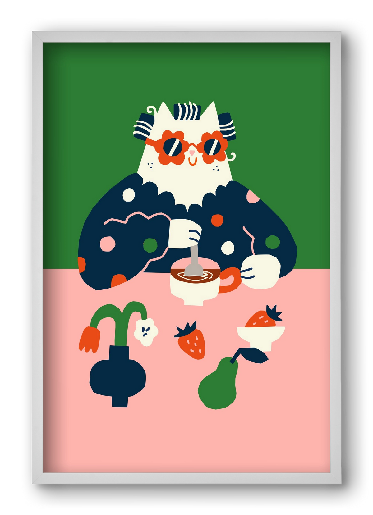 Good Morning, 40x60 cm (40x60 cm), Fehér keret