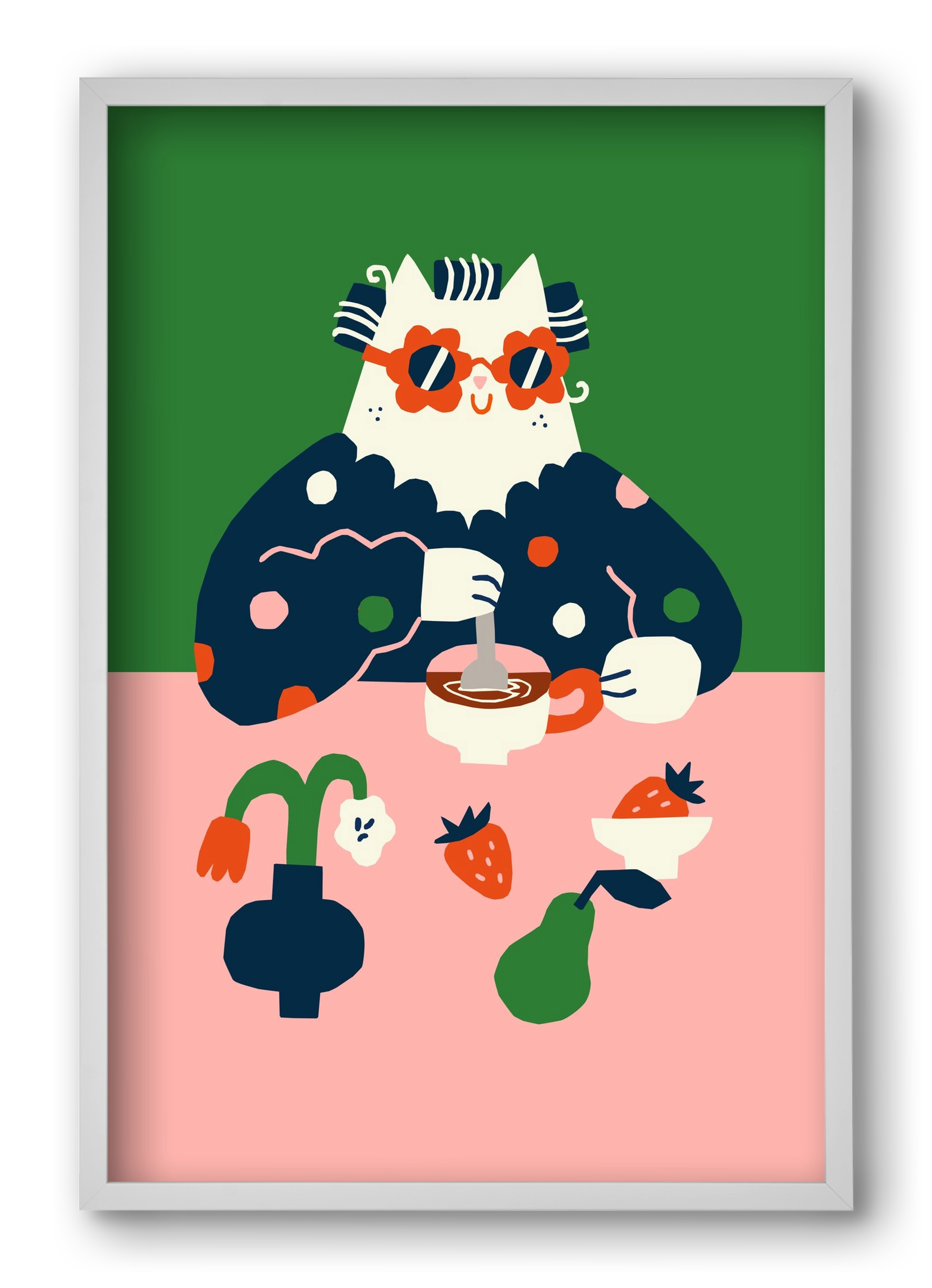 Good Morning, 40x60 cm (40x60 cm), Fehér keret