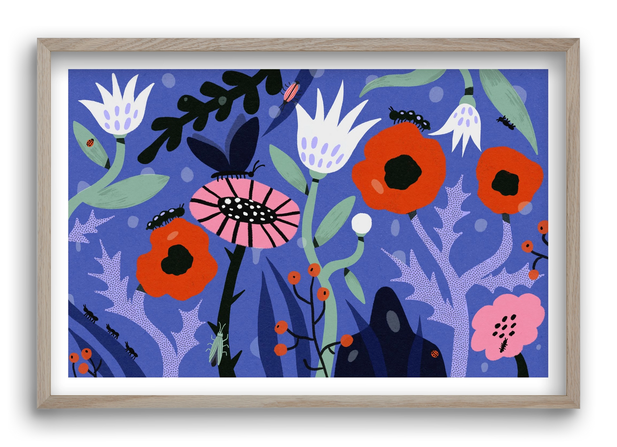 Morning Dew, 60x40 cm (60x40 cm), Tölgy keret