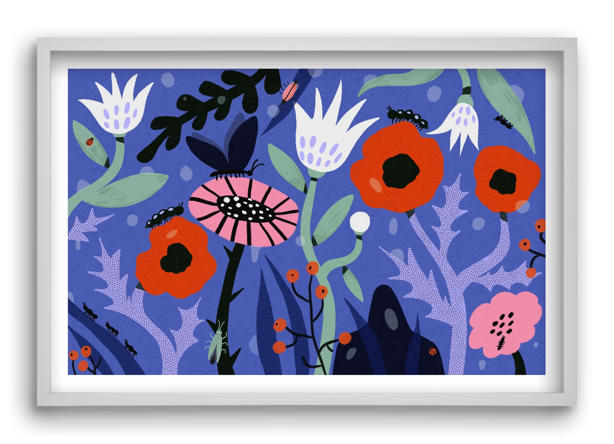 Morning Dew, 60x40 cm (60x40 cm), Fehér keret