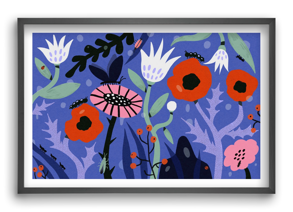 Morning Dew, 60x40 cm (60x40 cm), Fekete keret