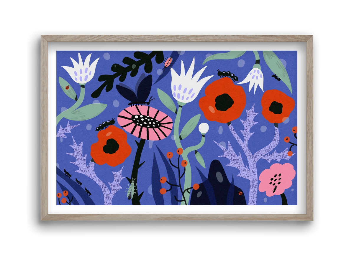 Morning Dew, 45x30 cm (45x30 cm), Tölgy keret