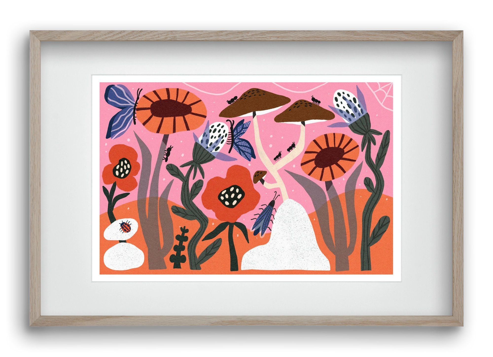 Secret Garden, 60x40 cm (45x30 cm), Tölgy keret, paszpartuval