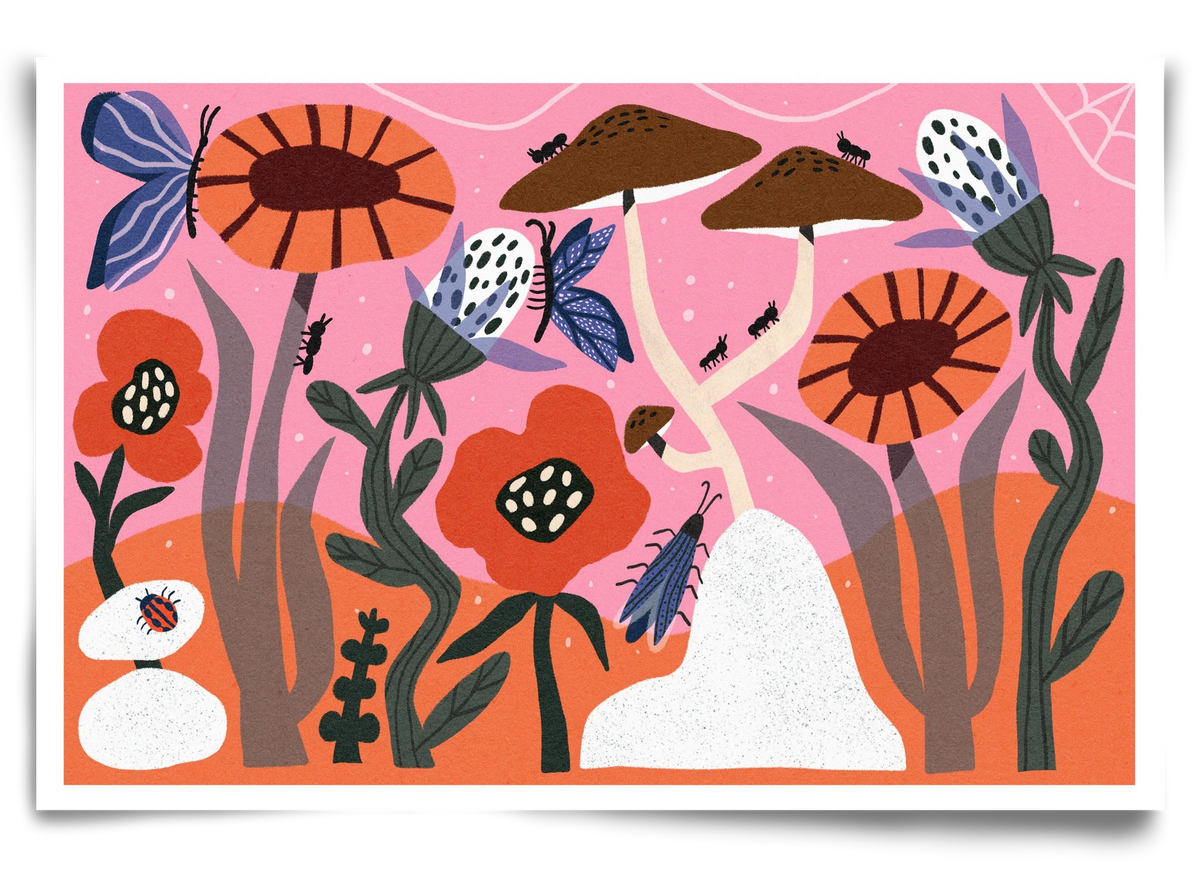 Secret Garden, 90x60 cm, Keret nélkül