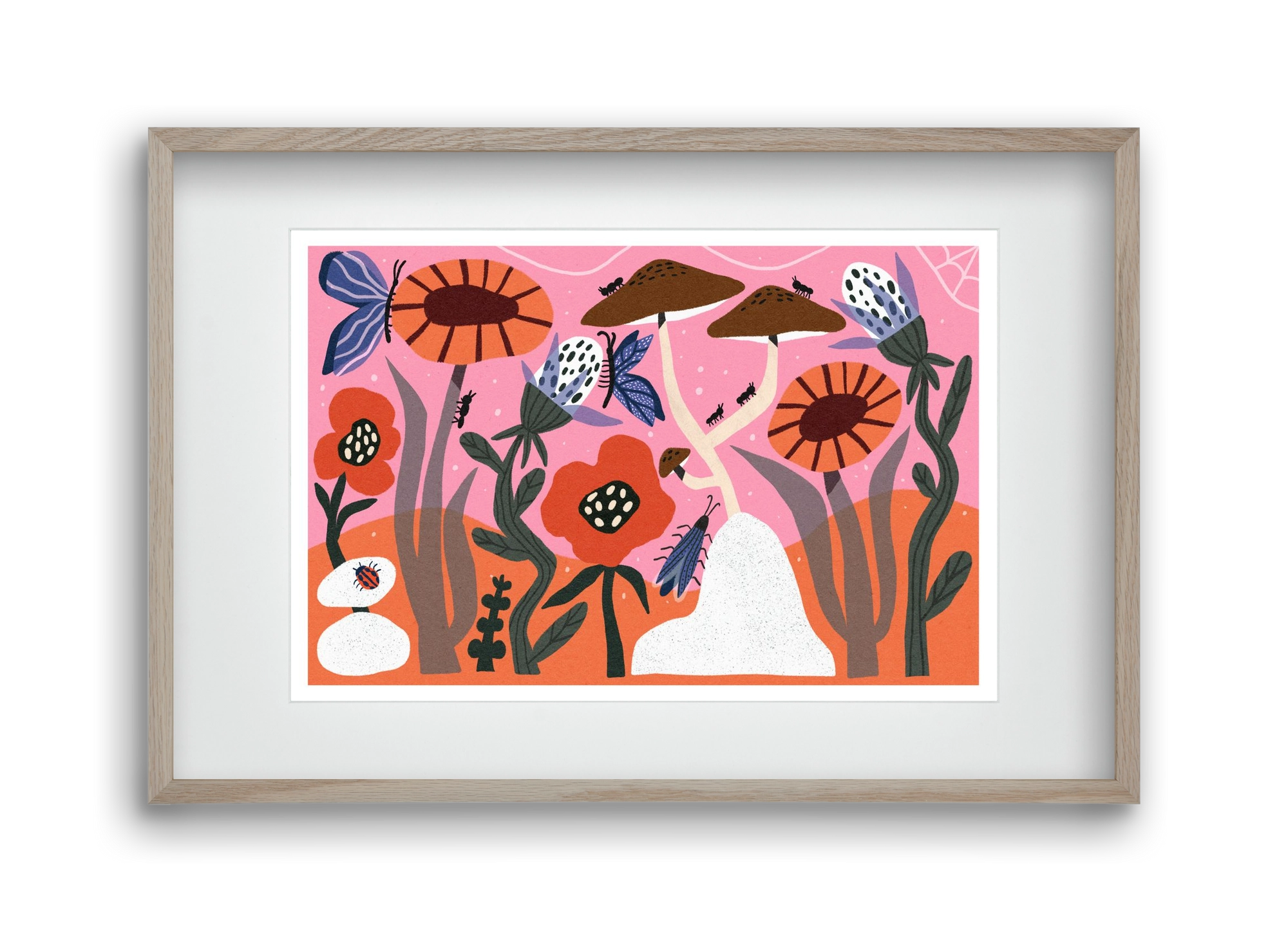 Secret Garden, 45x30 cm (30x20 cm), Tölgy keret, paszpartuval