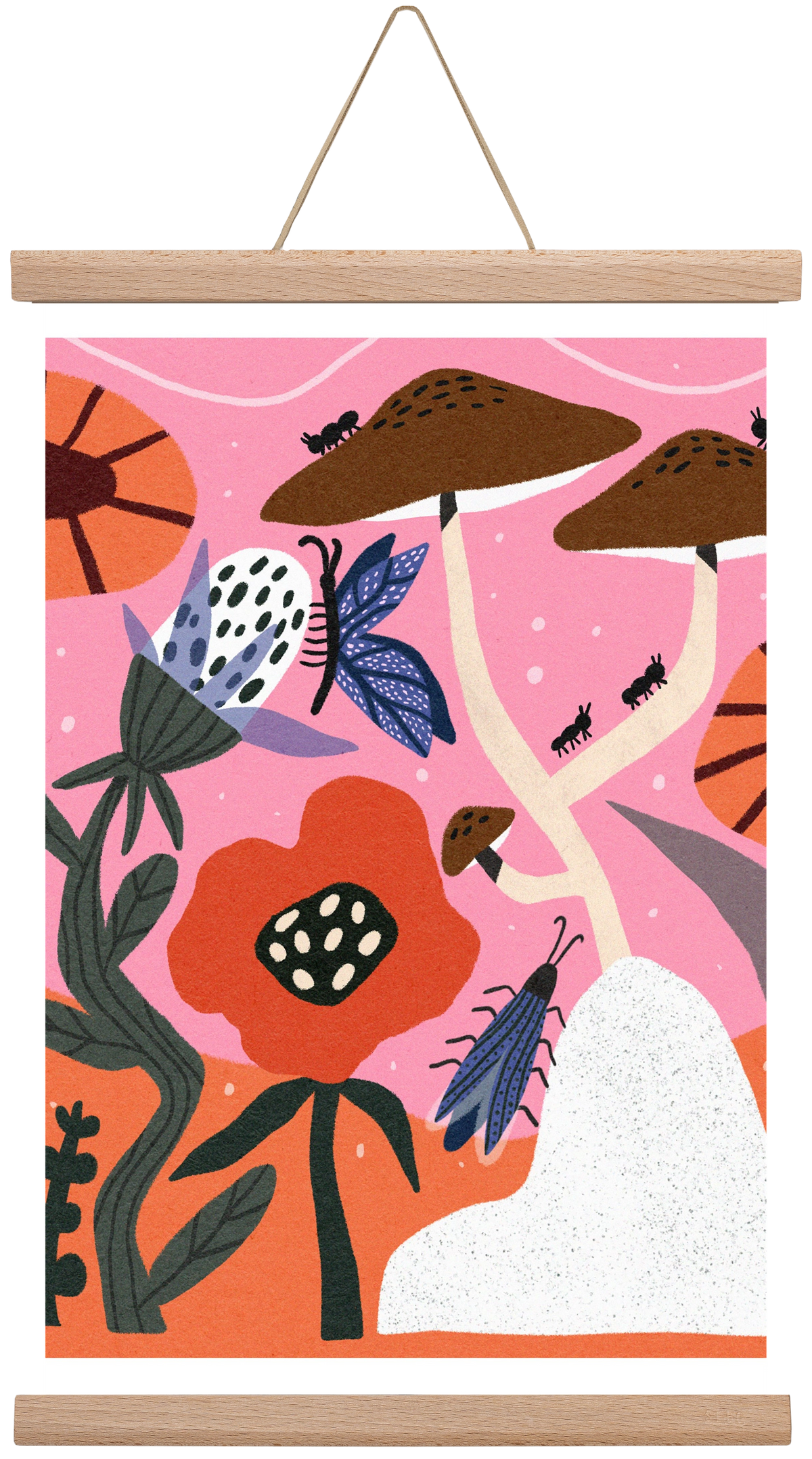 Secret Garden, 45x30 cm (45x30 cm), Tölgy akasztó