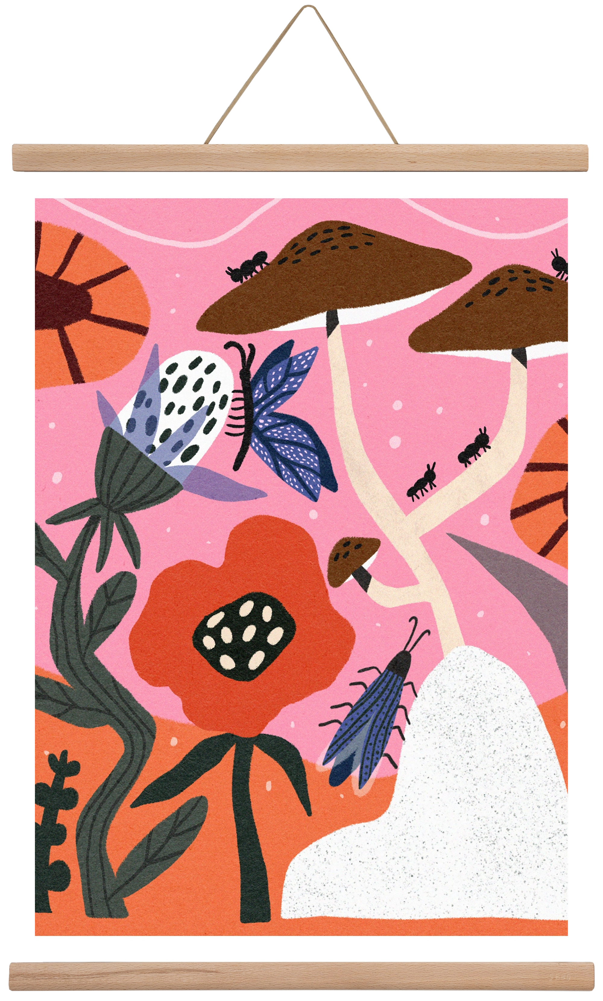 Secret Garden, 60x40 cm (60x40 cm), Tölgy akasztó