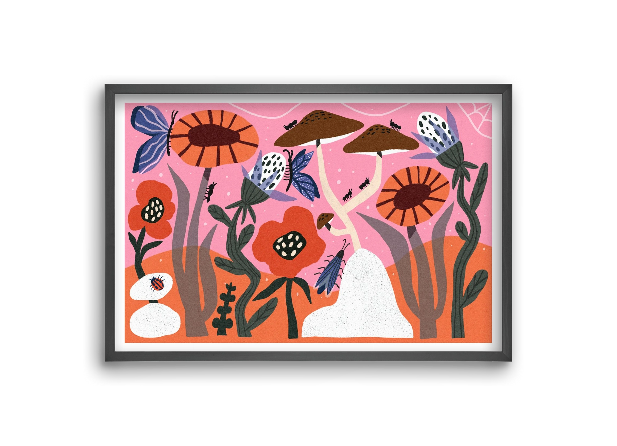 Secret Garden, 30x20 cm (30x20 cm), Fekete keret