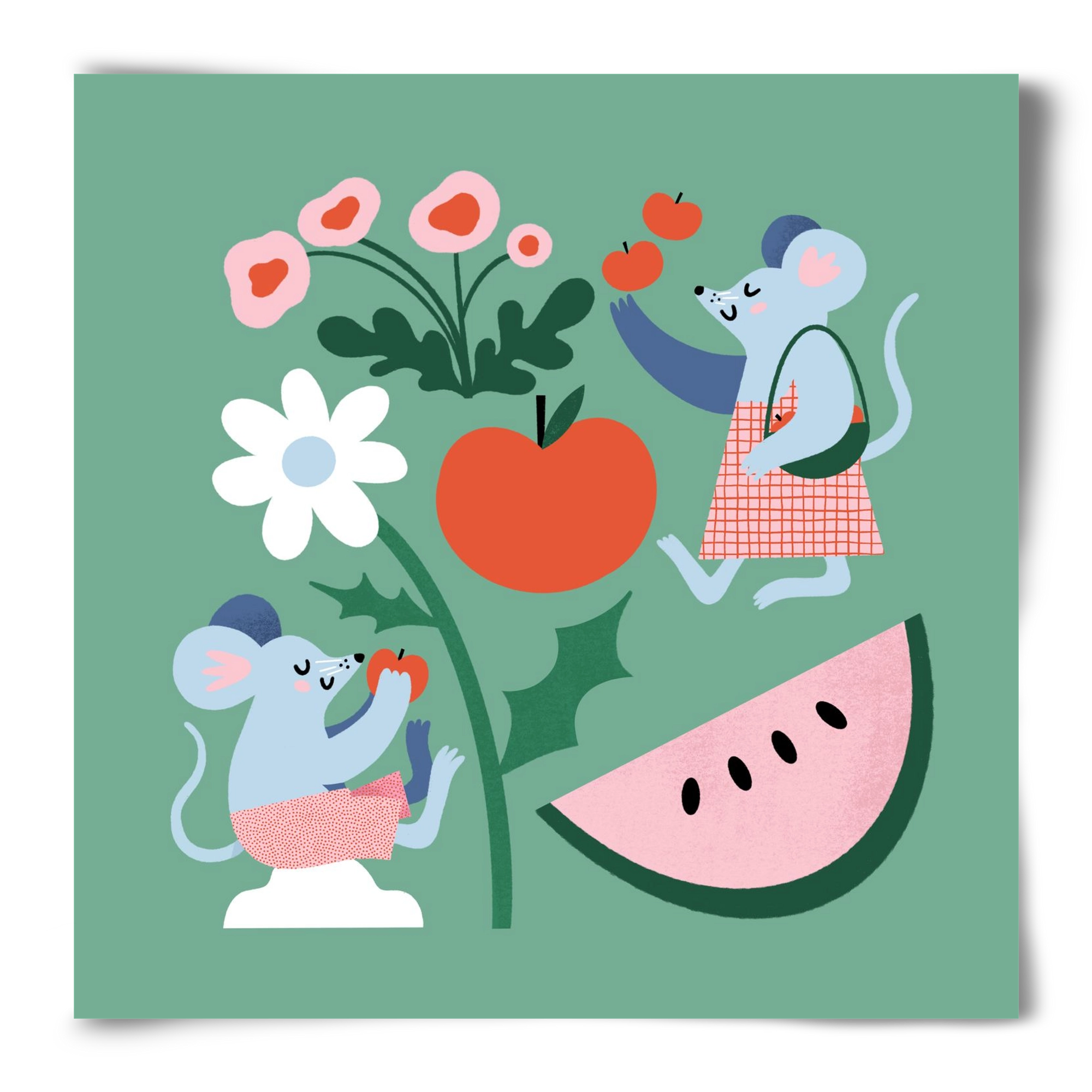 Happy Mice, 50x50 cm, Keret nélkül