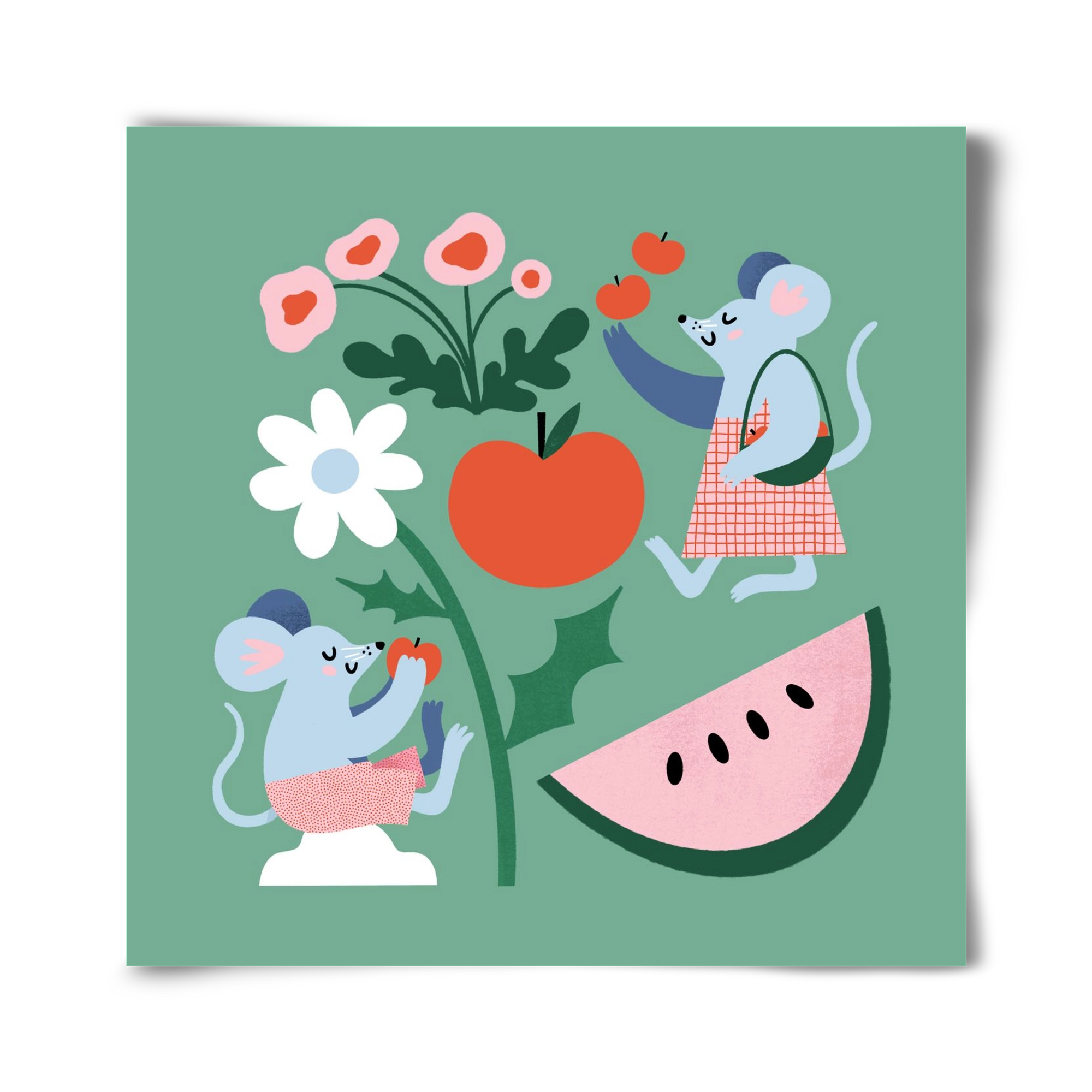 Happy Mice, 40x40 cm, Keret nélkül