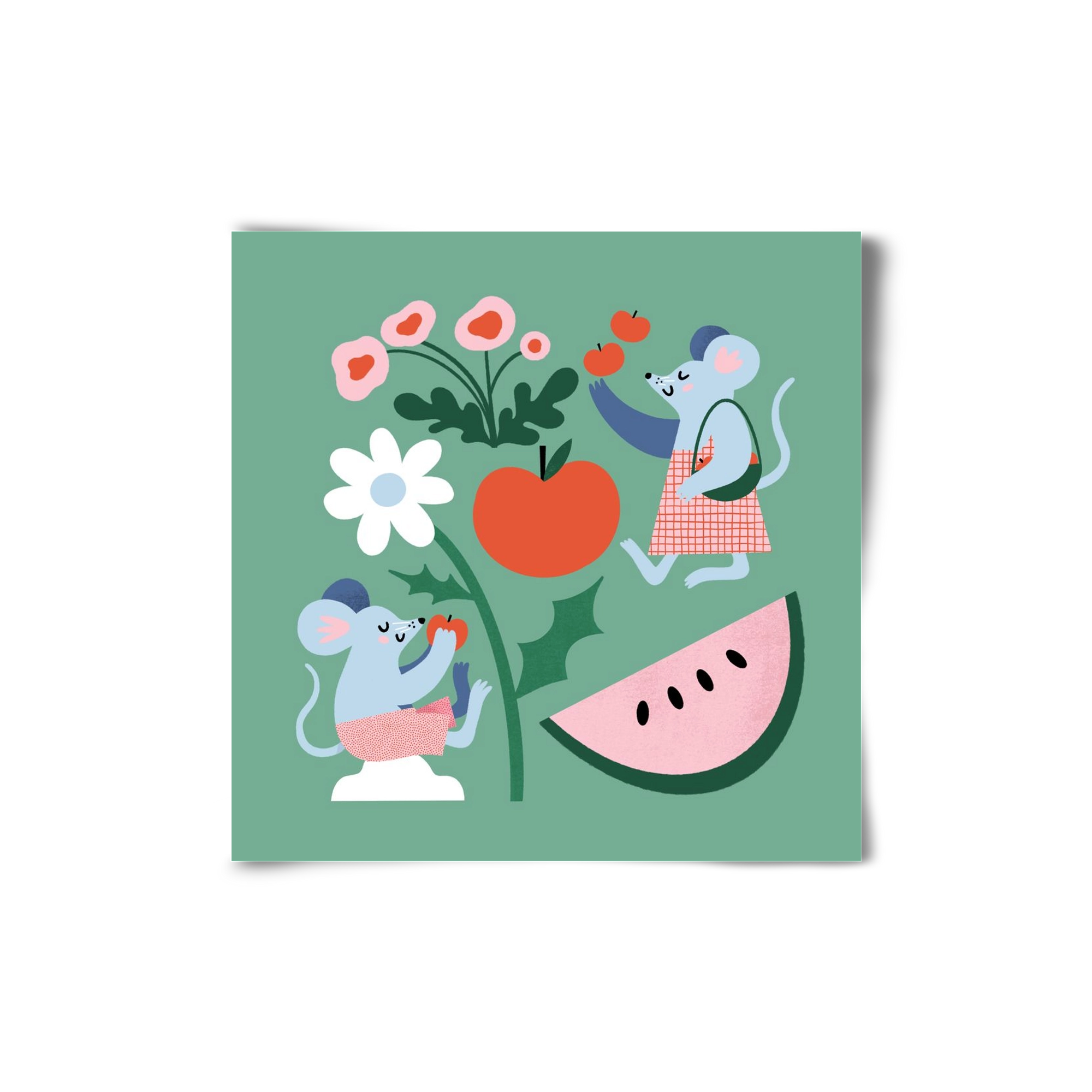 Happy Mice, 20x20 cm, Keret nélkül