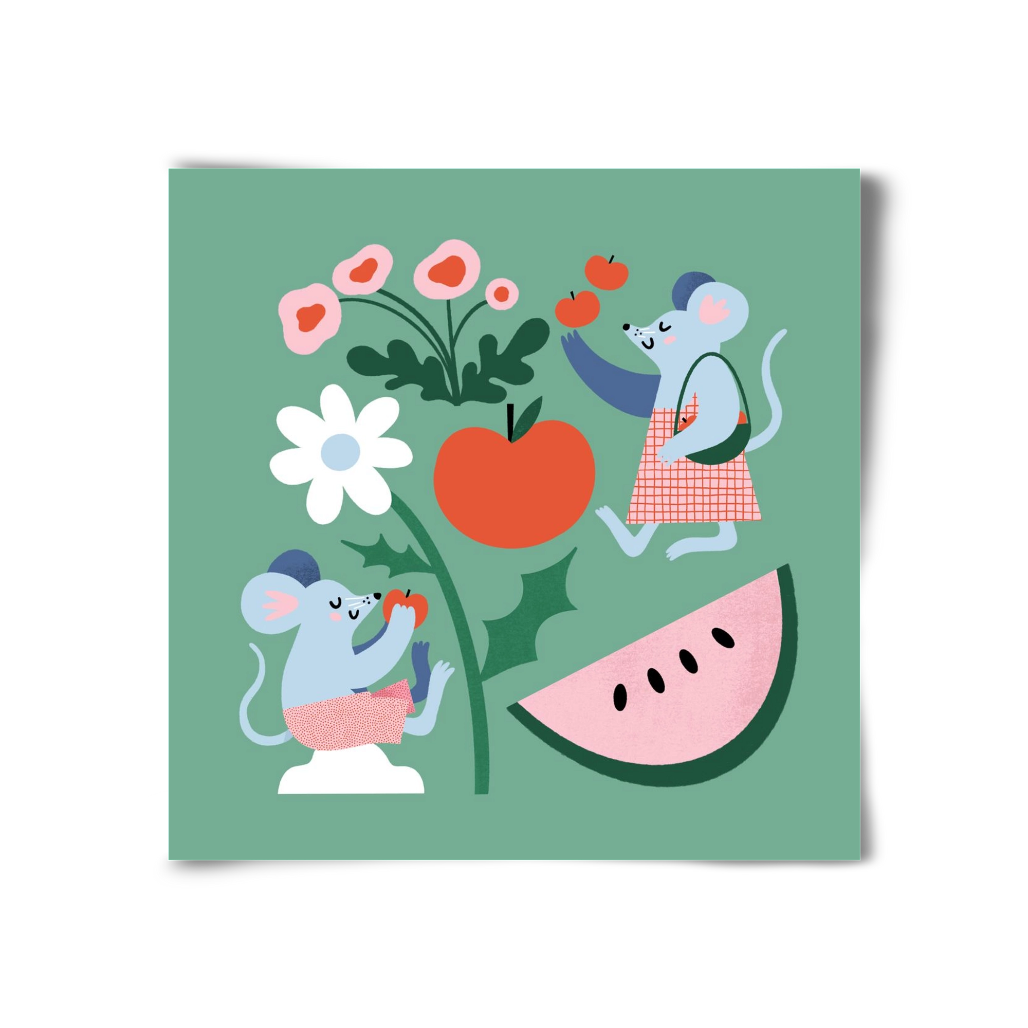 Happy Mice, 30x30 cm, Keret nélkül