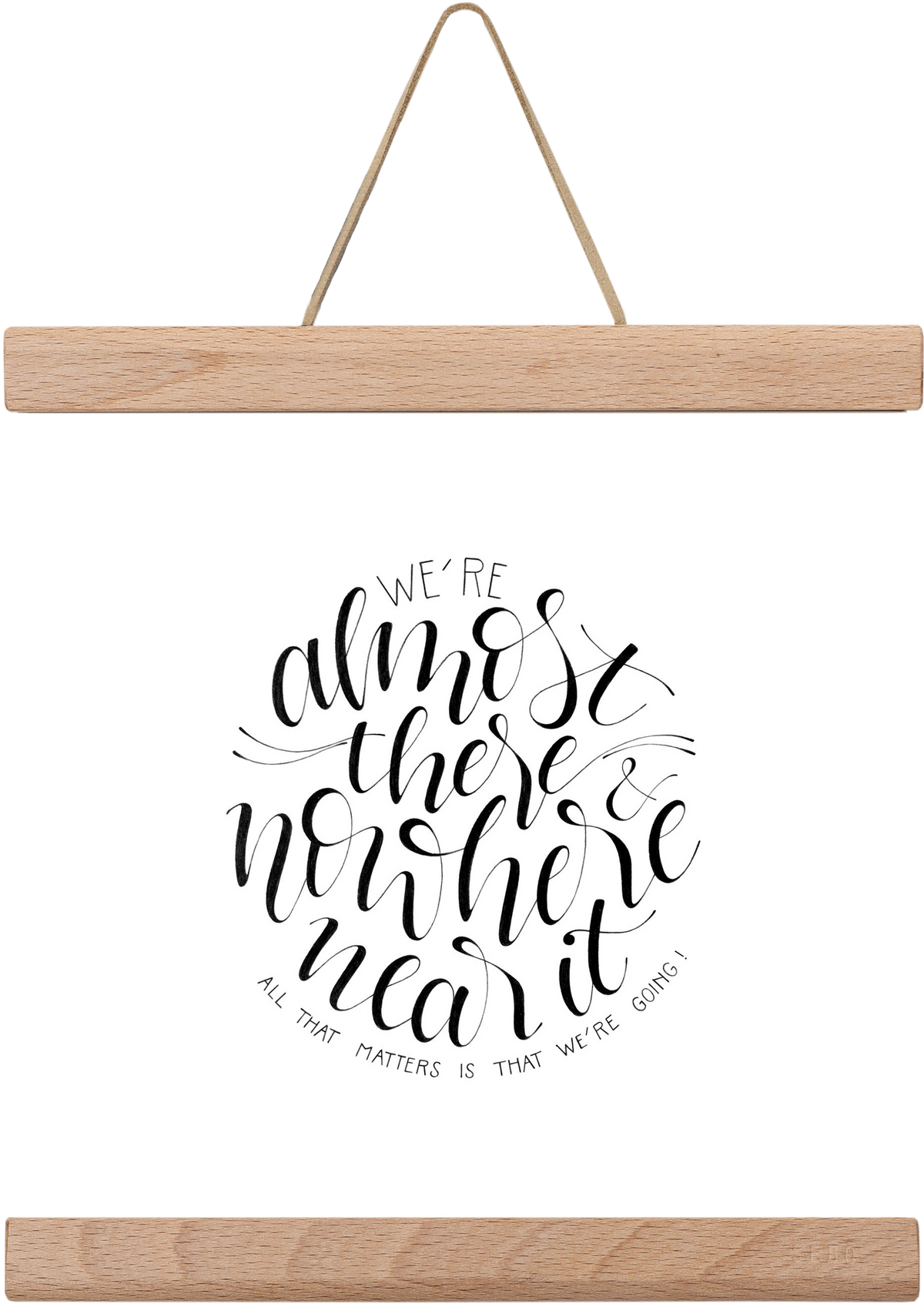 We're Going, 20x20 cm (20x20 cm), Tölgy akasztó