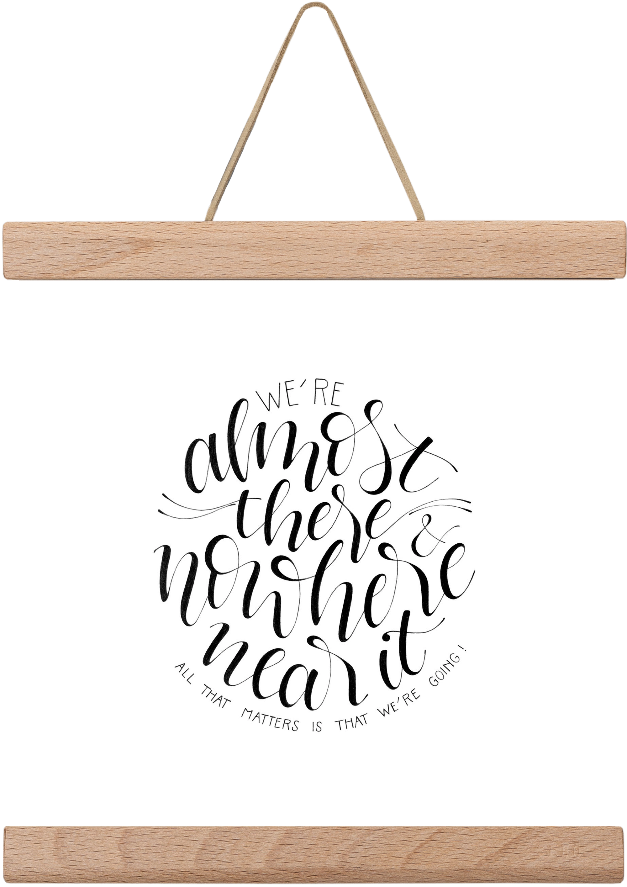We're Going, 20x20 cm (20x20 cm), Tölgy akasztó