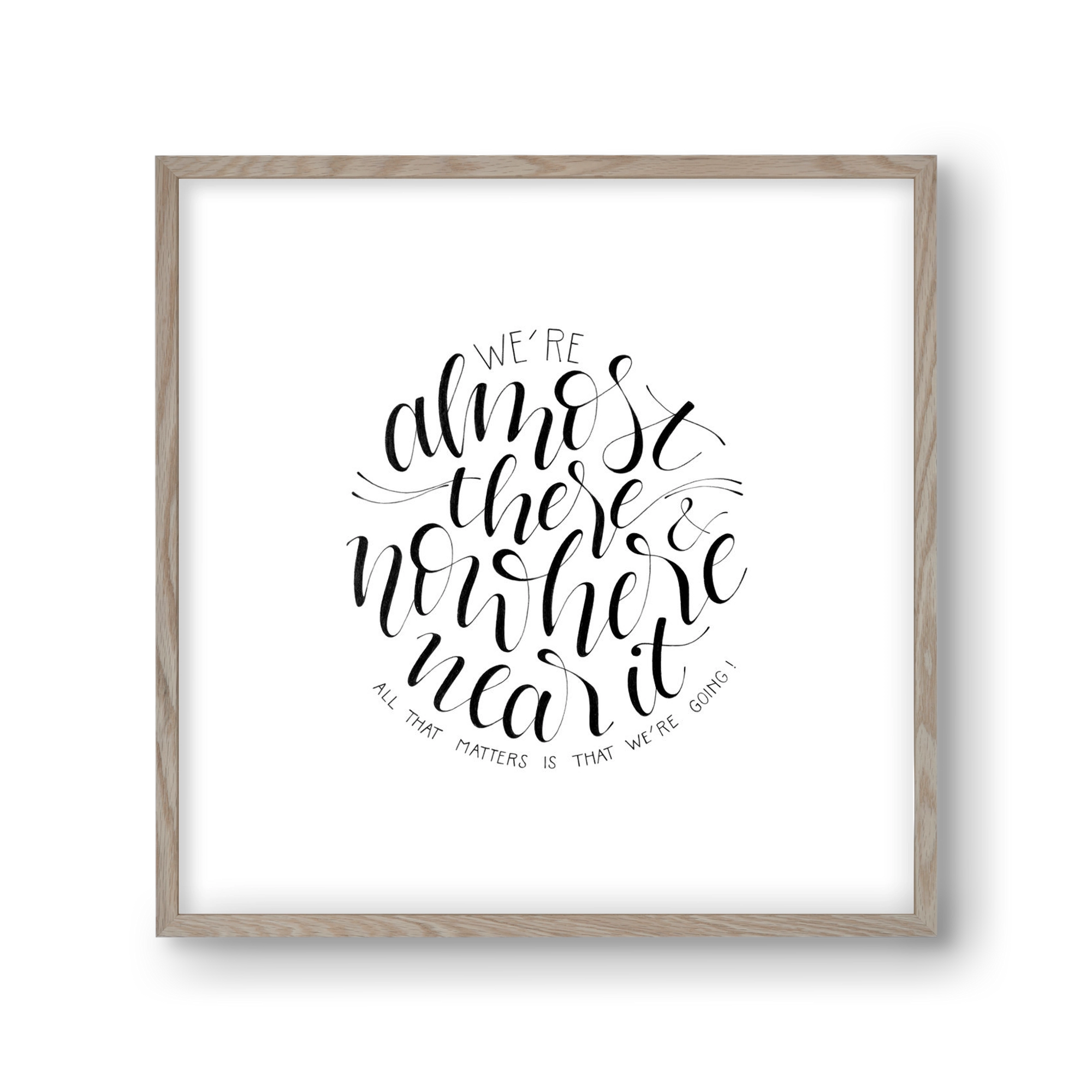 We're Going, 30x30 cm (30x30 cm), Tölgy keret