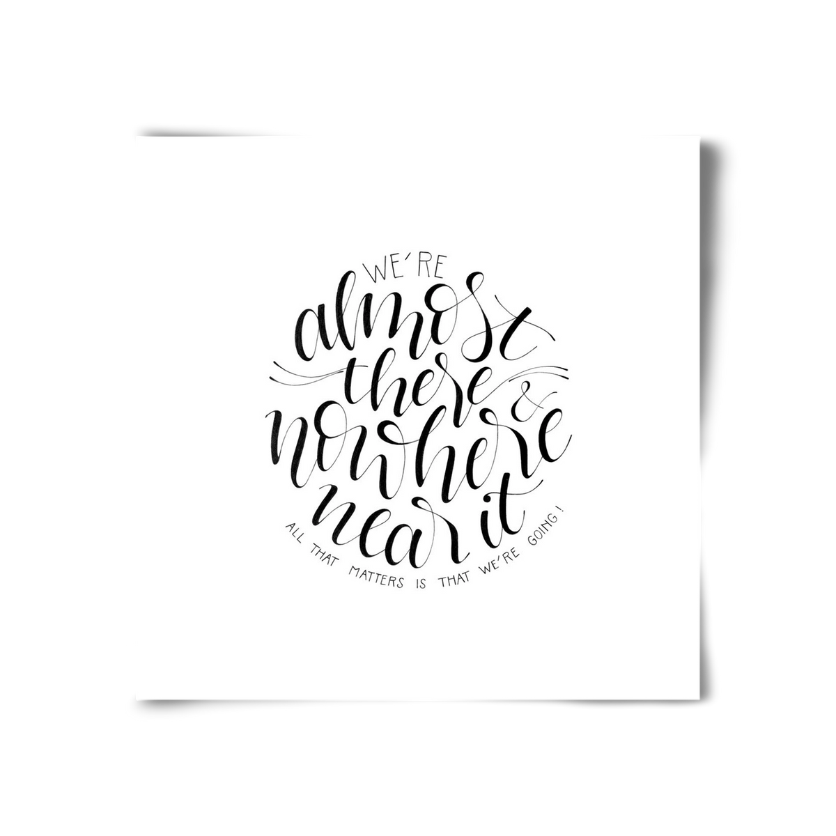 We're Going, 30x30 cm, Keret nélkül