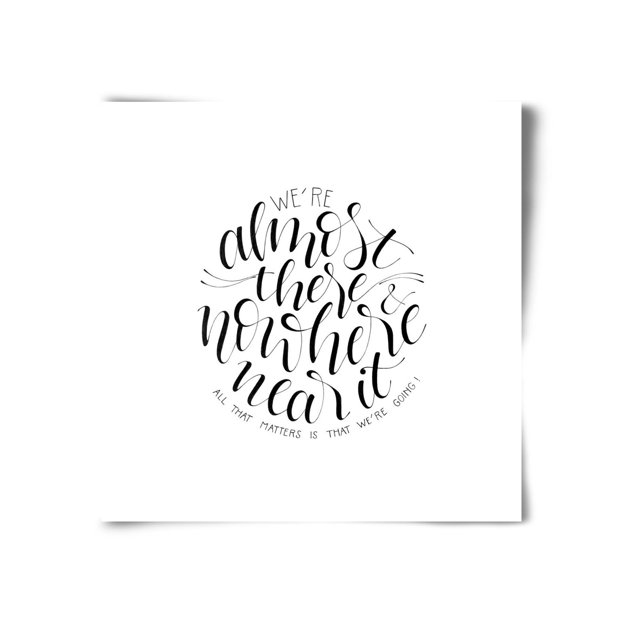 We're Going, 30x30 cm, Keret nélkül