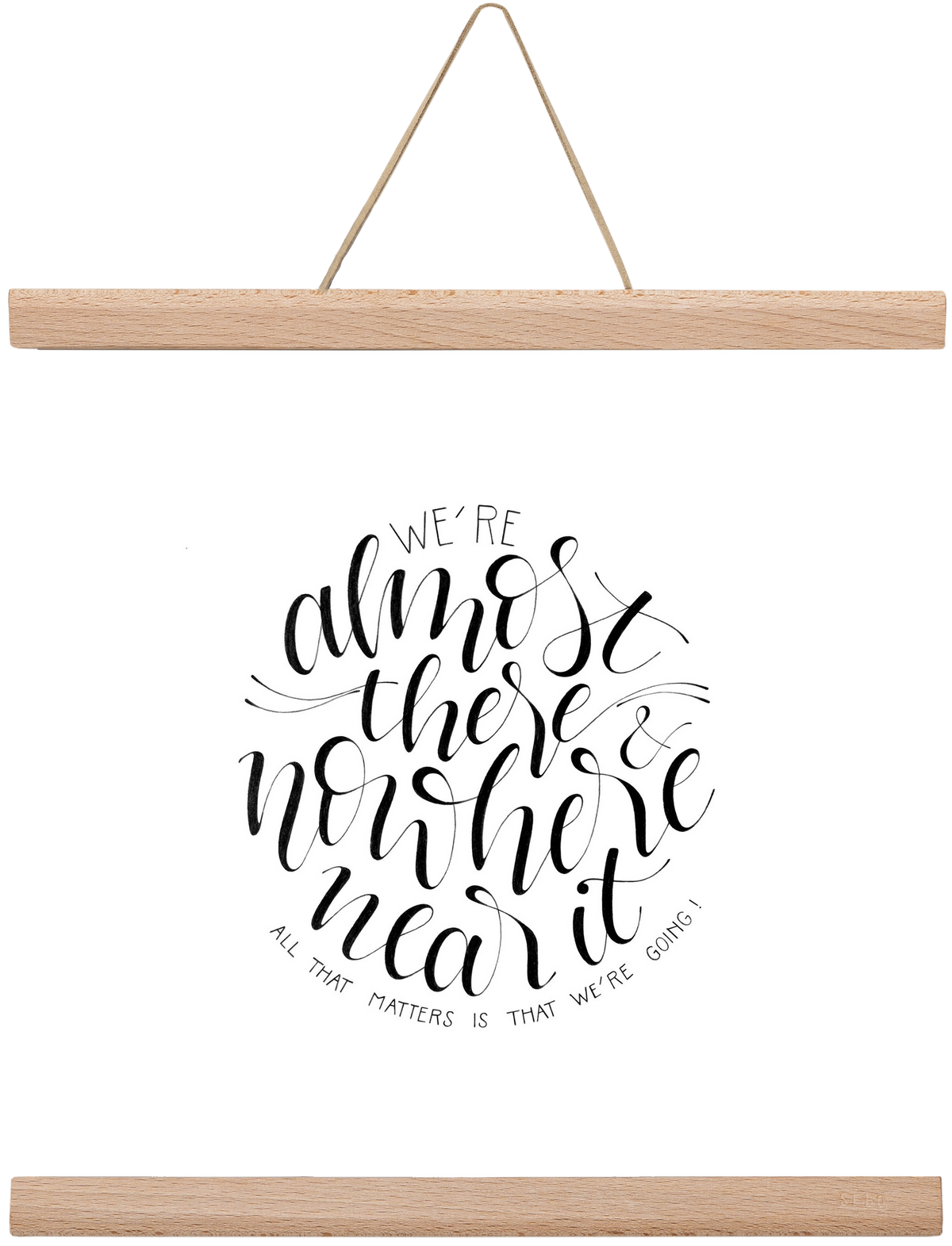 We're Going, 30x30 cm (30x30 cm), Tölgy akasztó