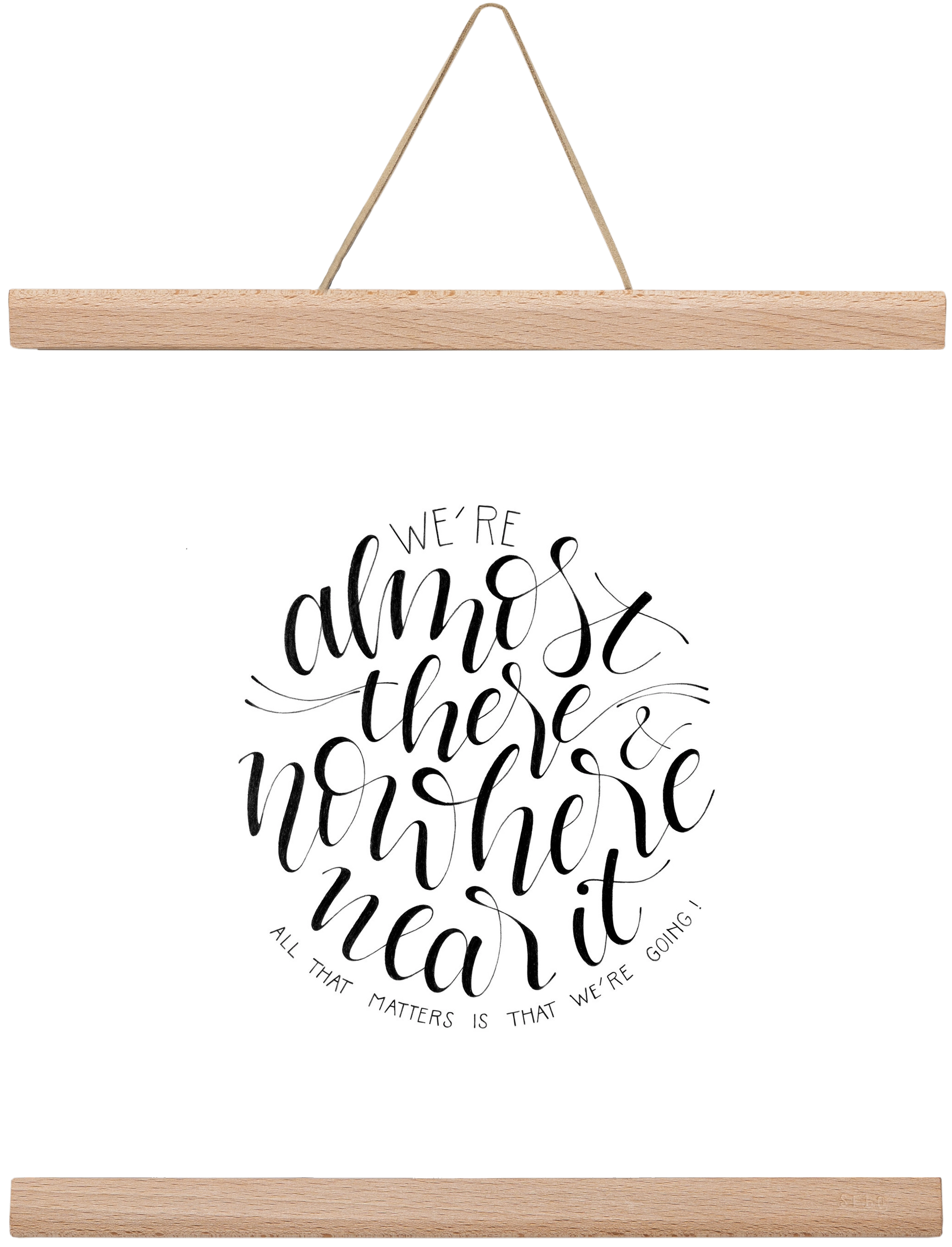 We're Going, 30x30 cm (30x30 cm), Tölgy akasztó