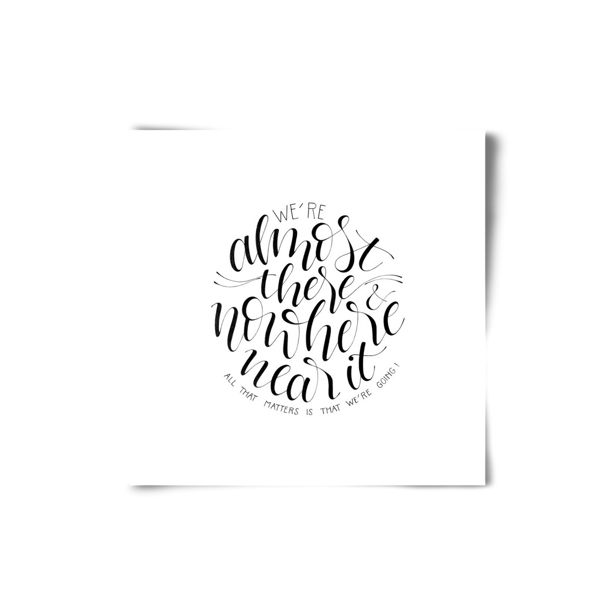 We're Going, 20x20 cm, Keret nélkül