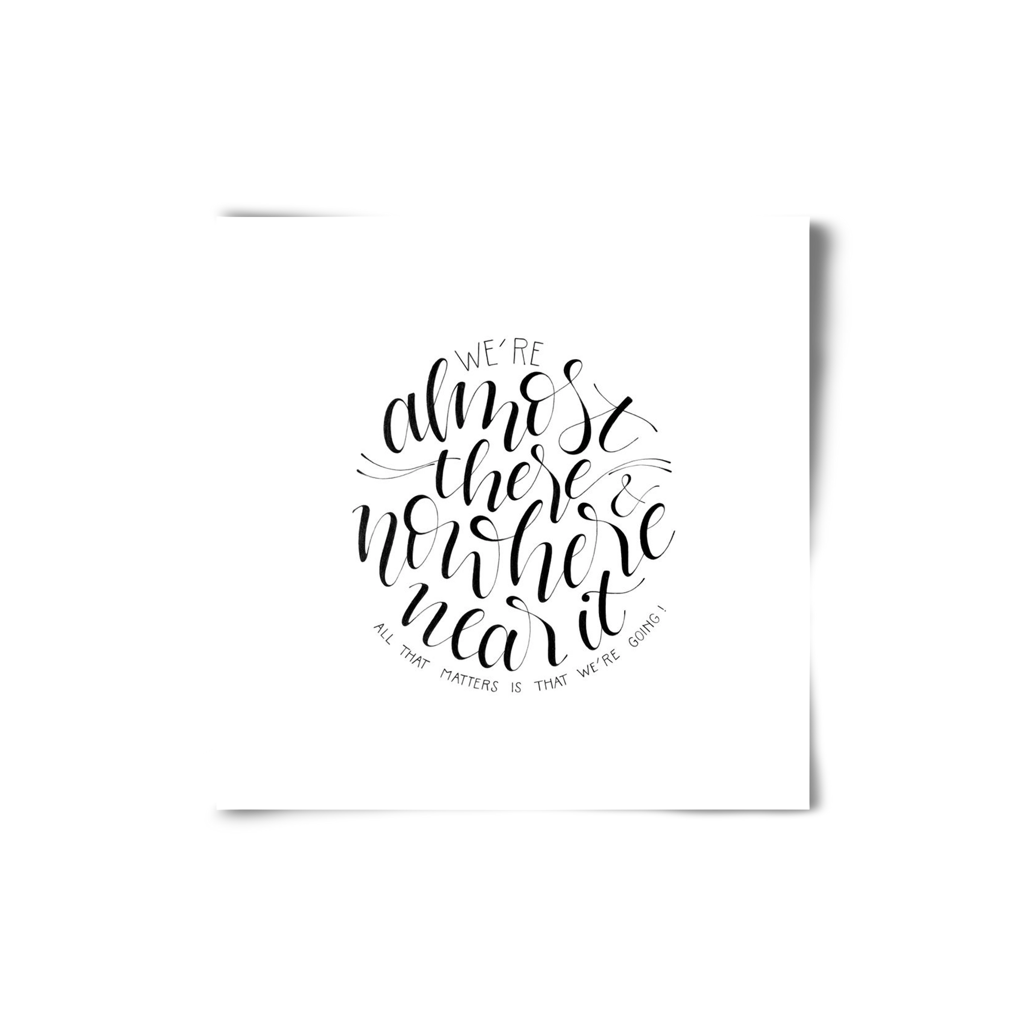 We're Going, 20x20 cm, Keret nélkül