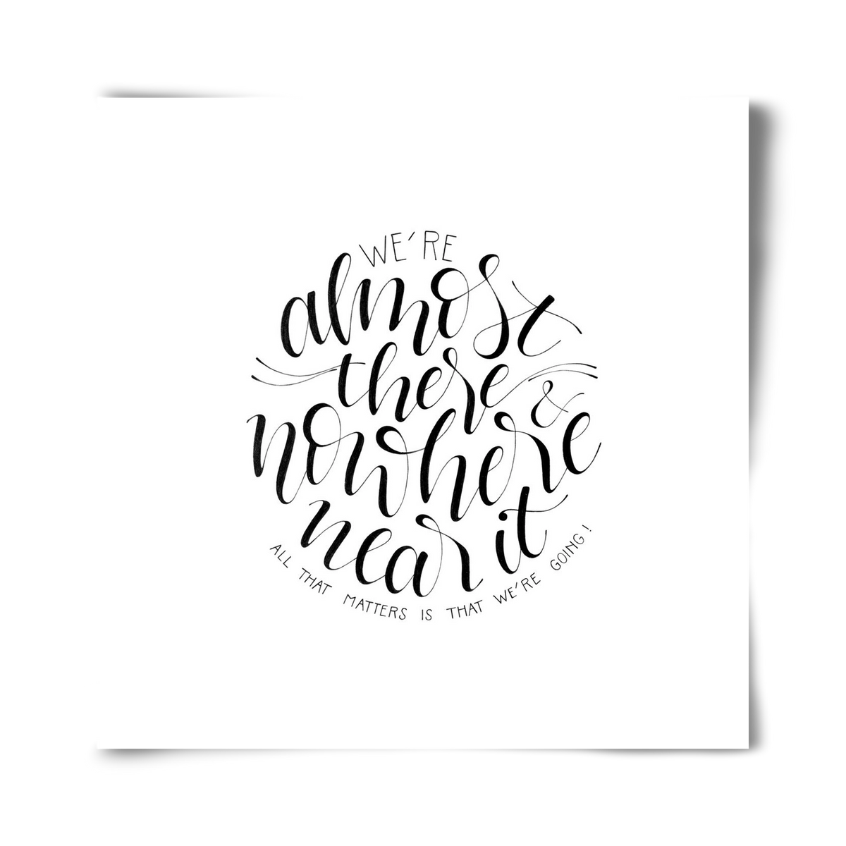 We're Going, 40x40 cm, Keret nélkül