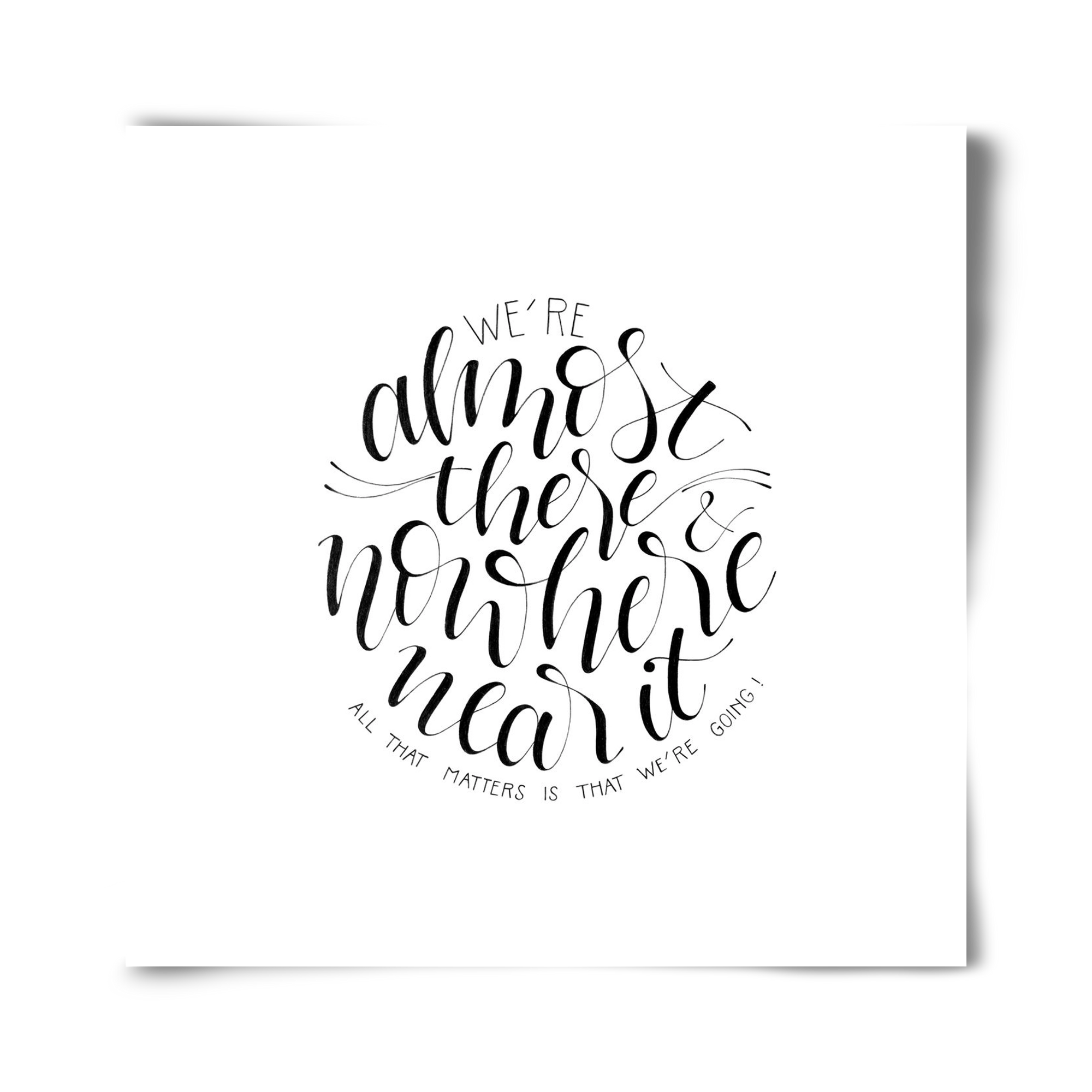 We're Going, 40x40 cm, Keret nélkül