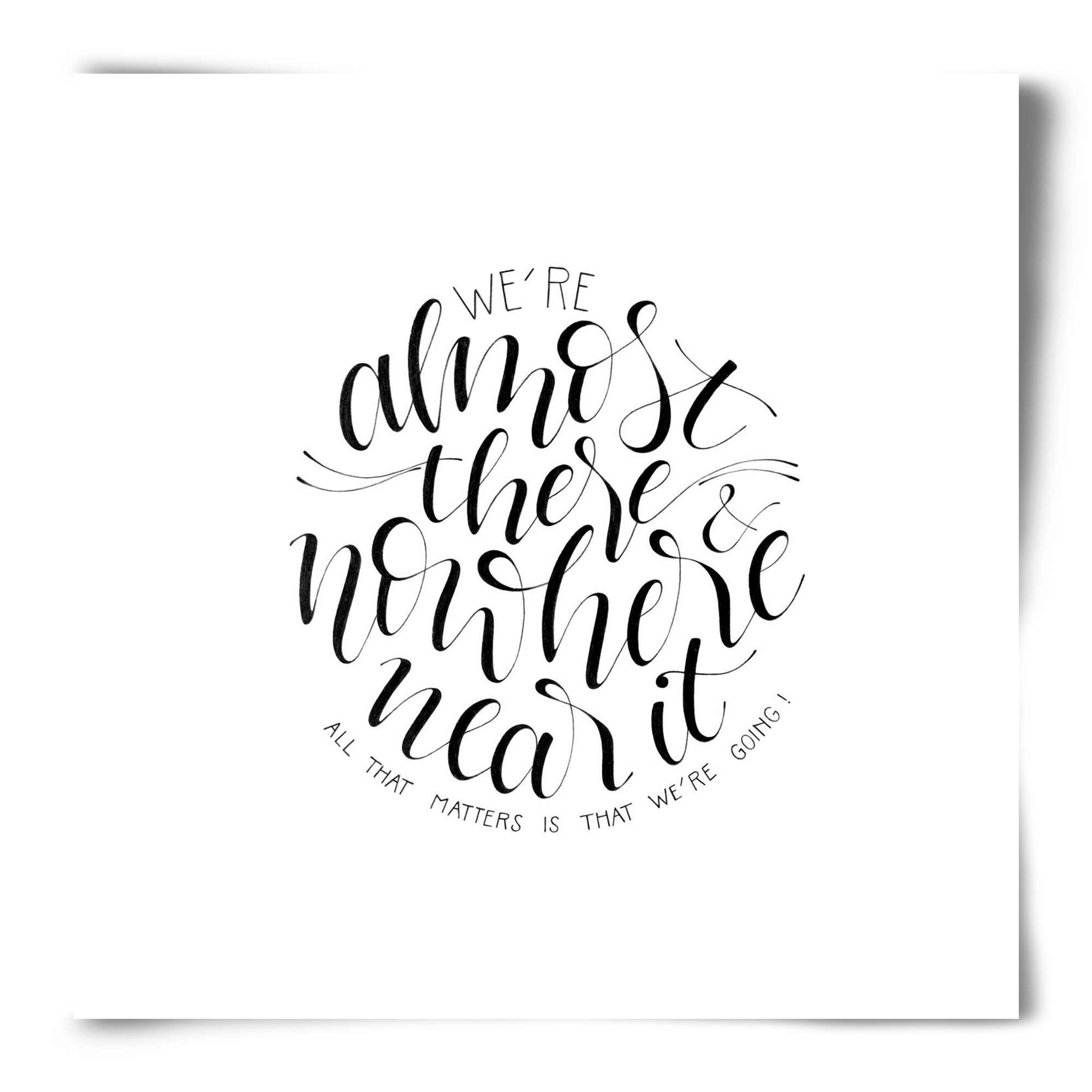 We're Going, 50x50 cm, Keret nélkül