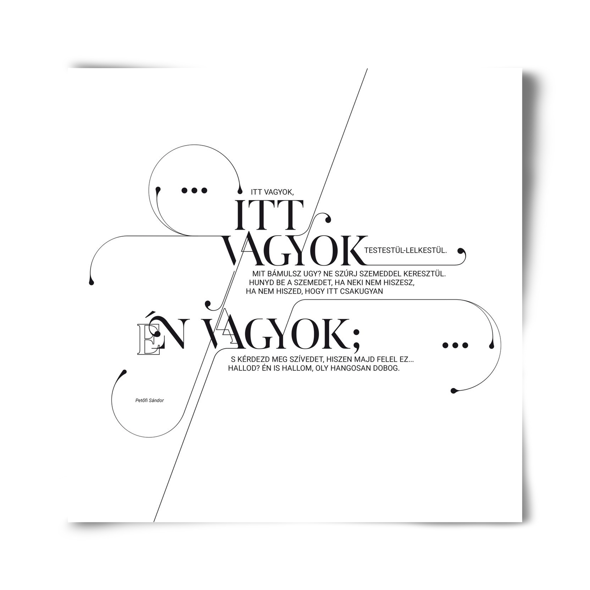 Itt vagyok, 40x40 cm, Keret nélkül