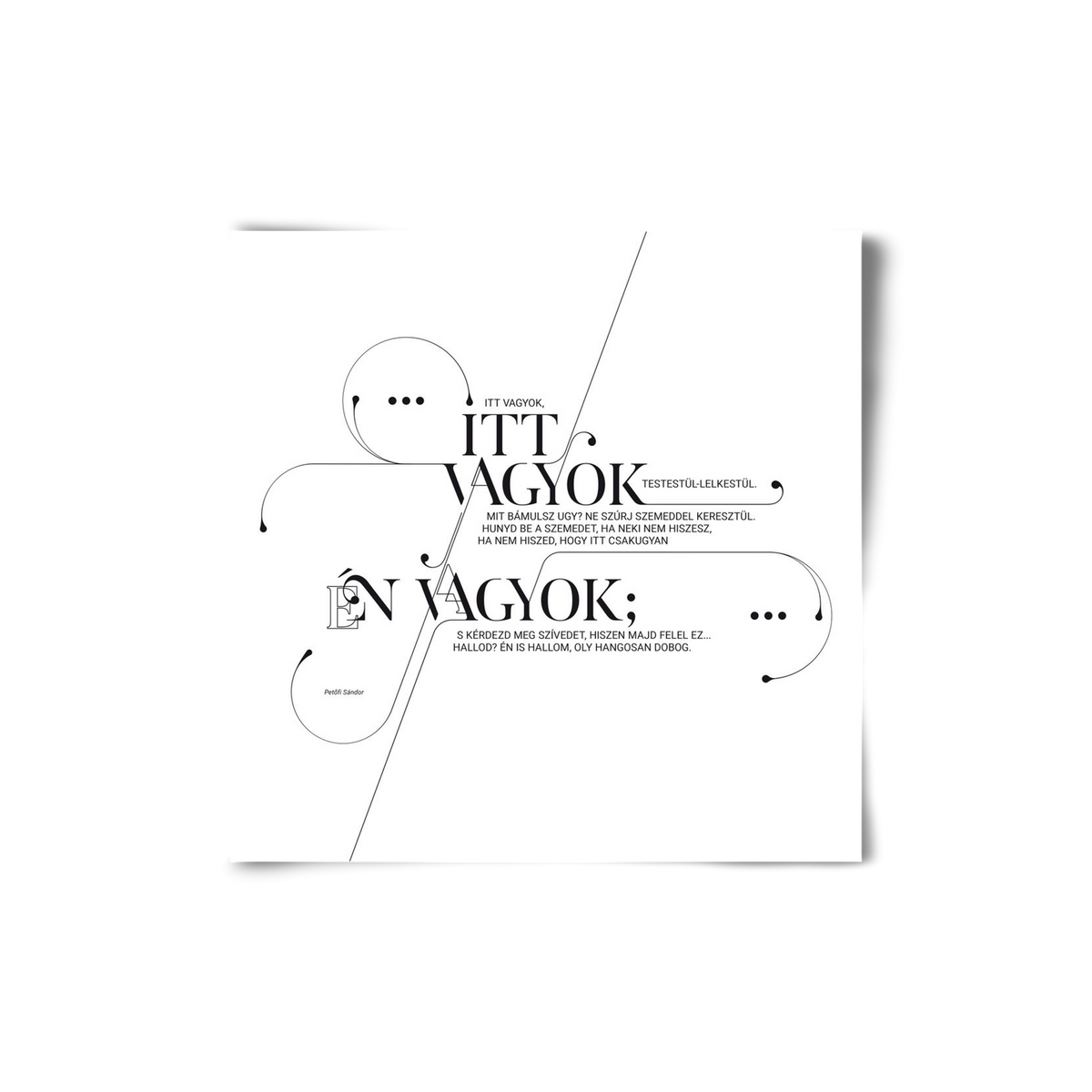 Itt vagyok, 20x20 cm, Keret nélkül