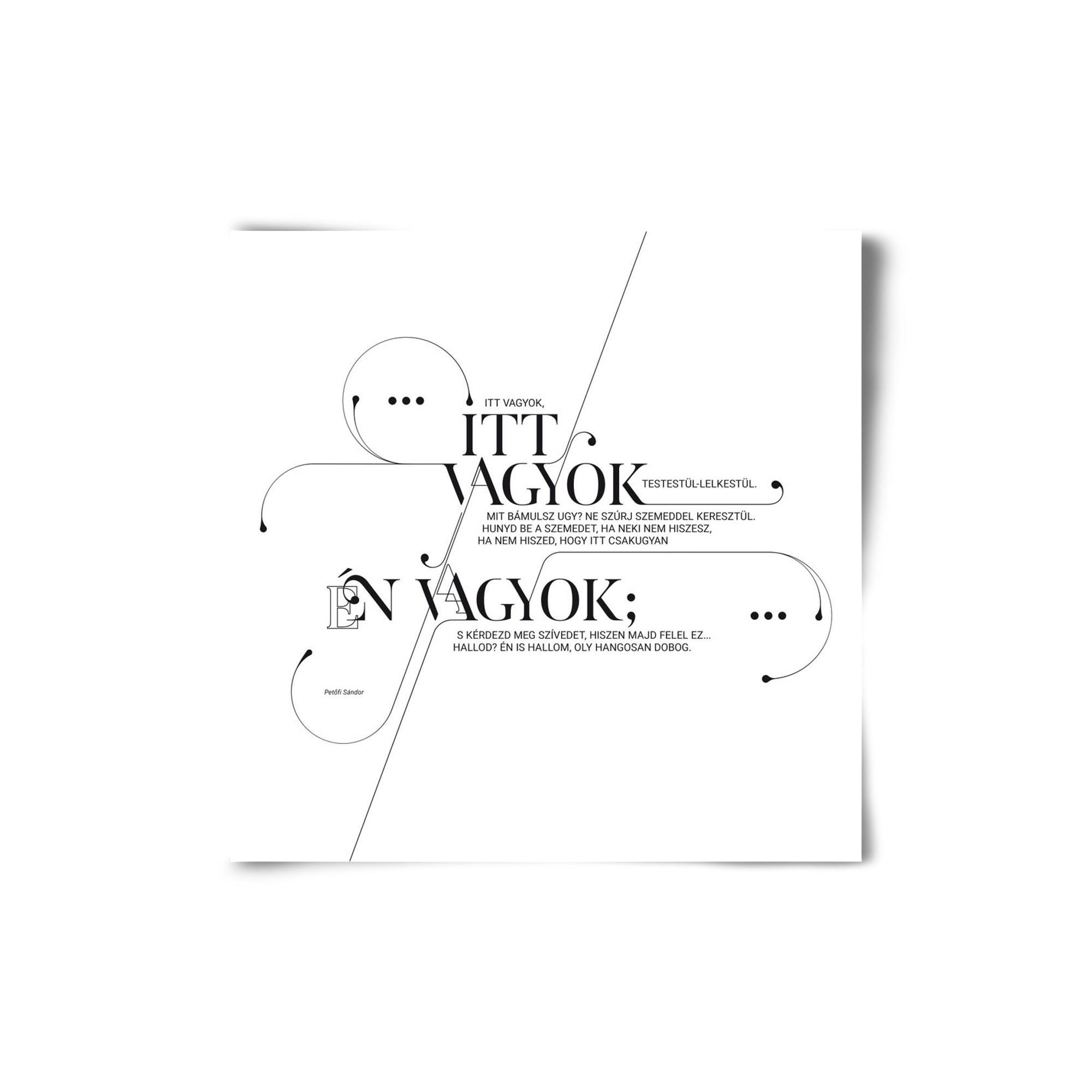 Itt vagyok, 20x20 cm, Keret nélkül