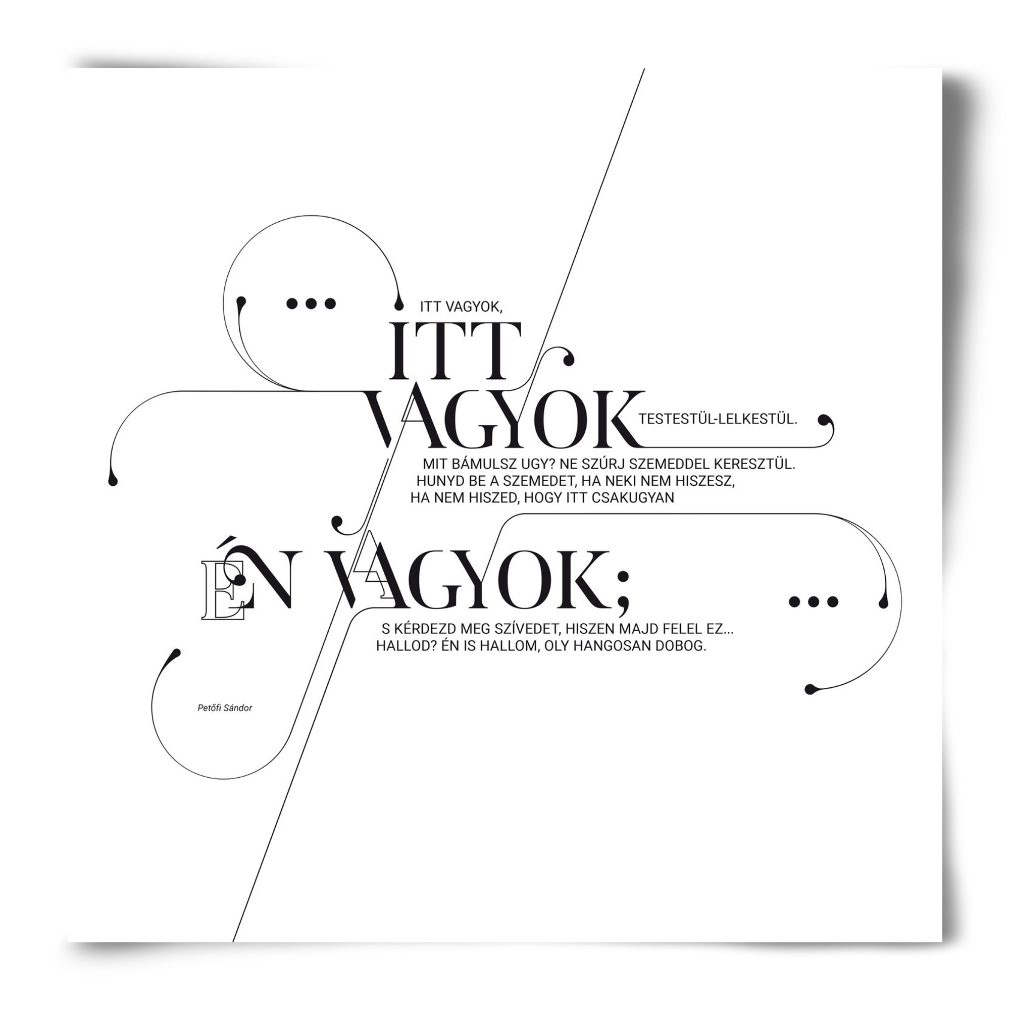 Itt vagyok, 50x50 cm, Keret nélkül