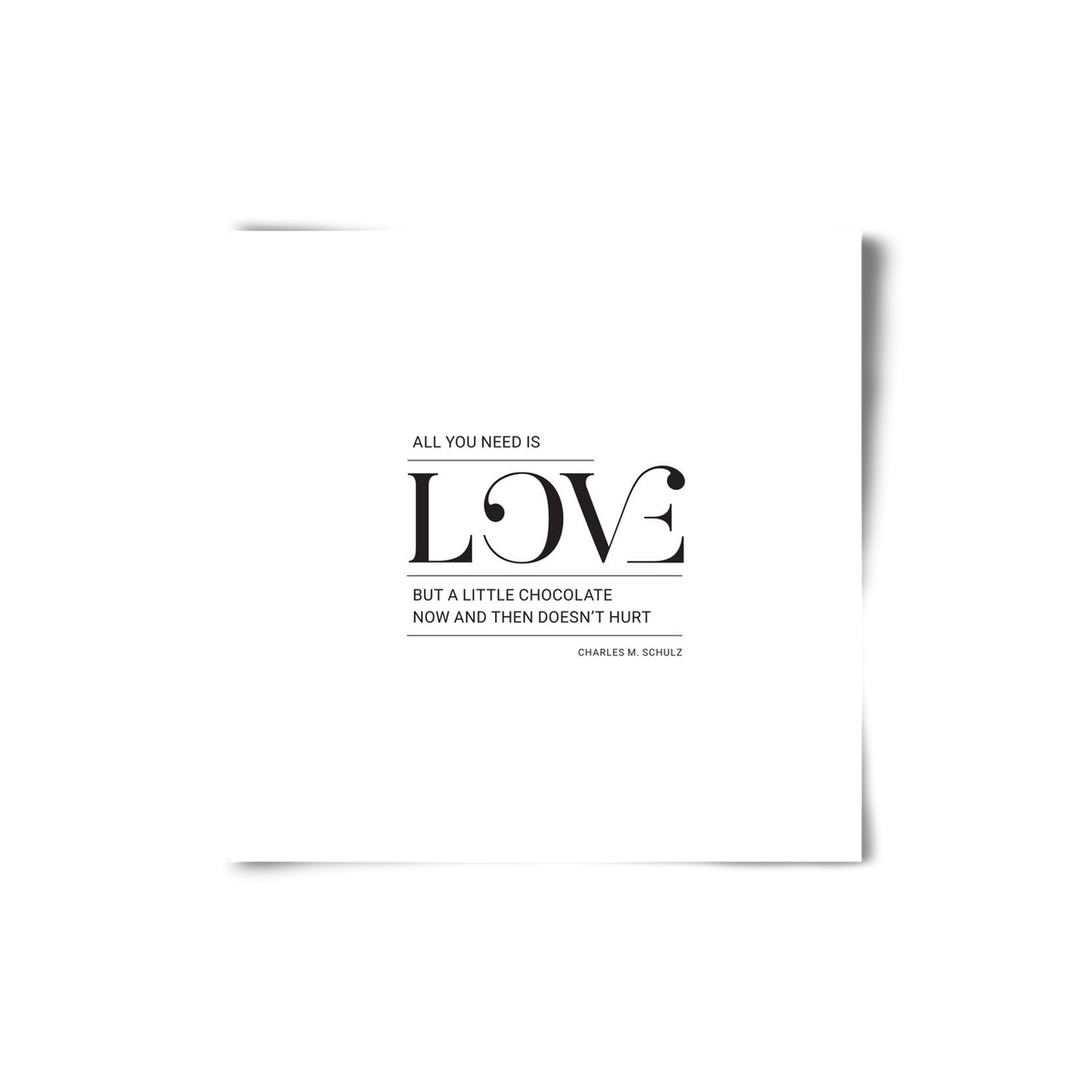 Love, 20x20 cm, Keret nélkül