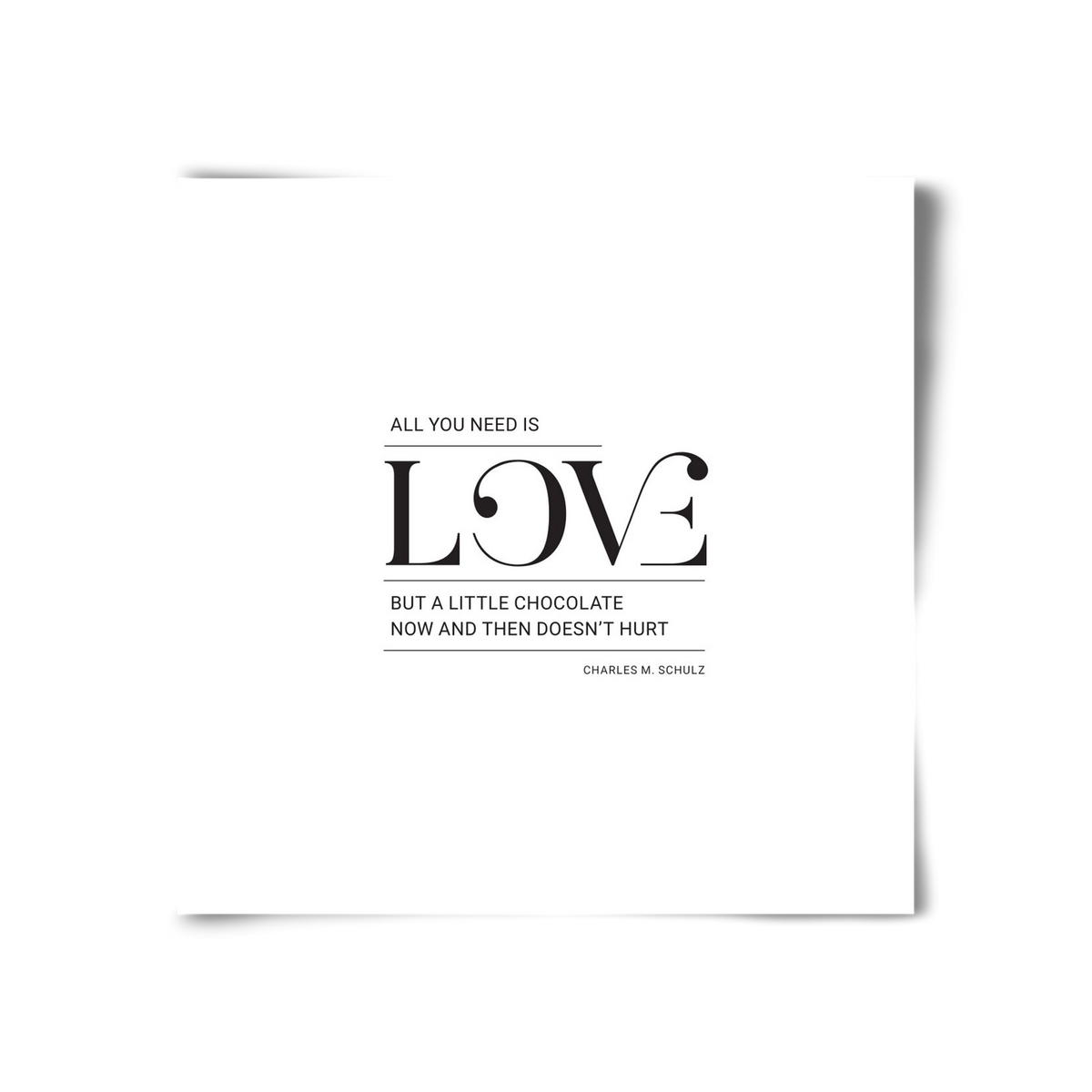 Love, 30x30 cm, Keret nélkül