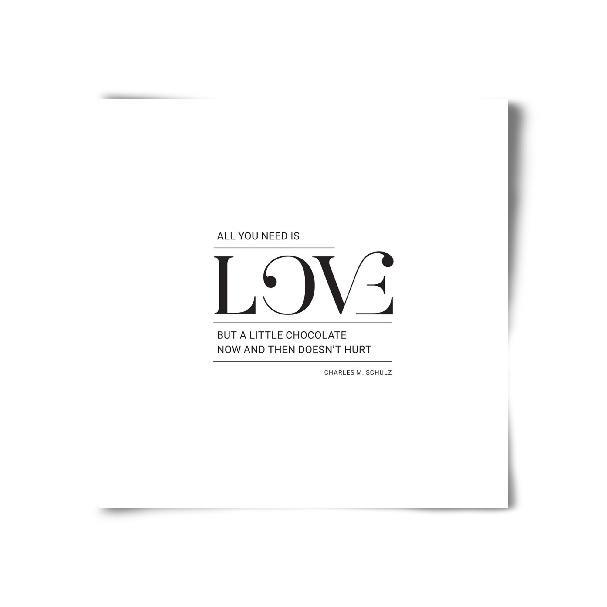 Love, 30x30 cm, Keret nélkül