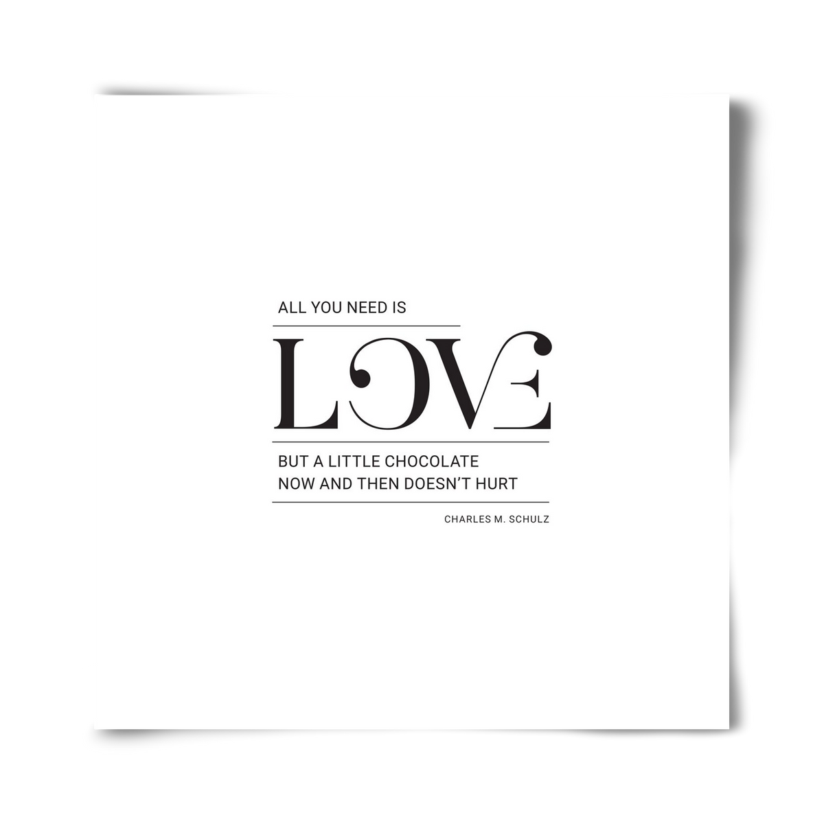 Love, 40x40 cm, Keret nélkül