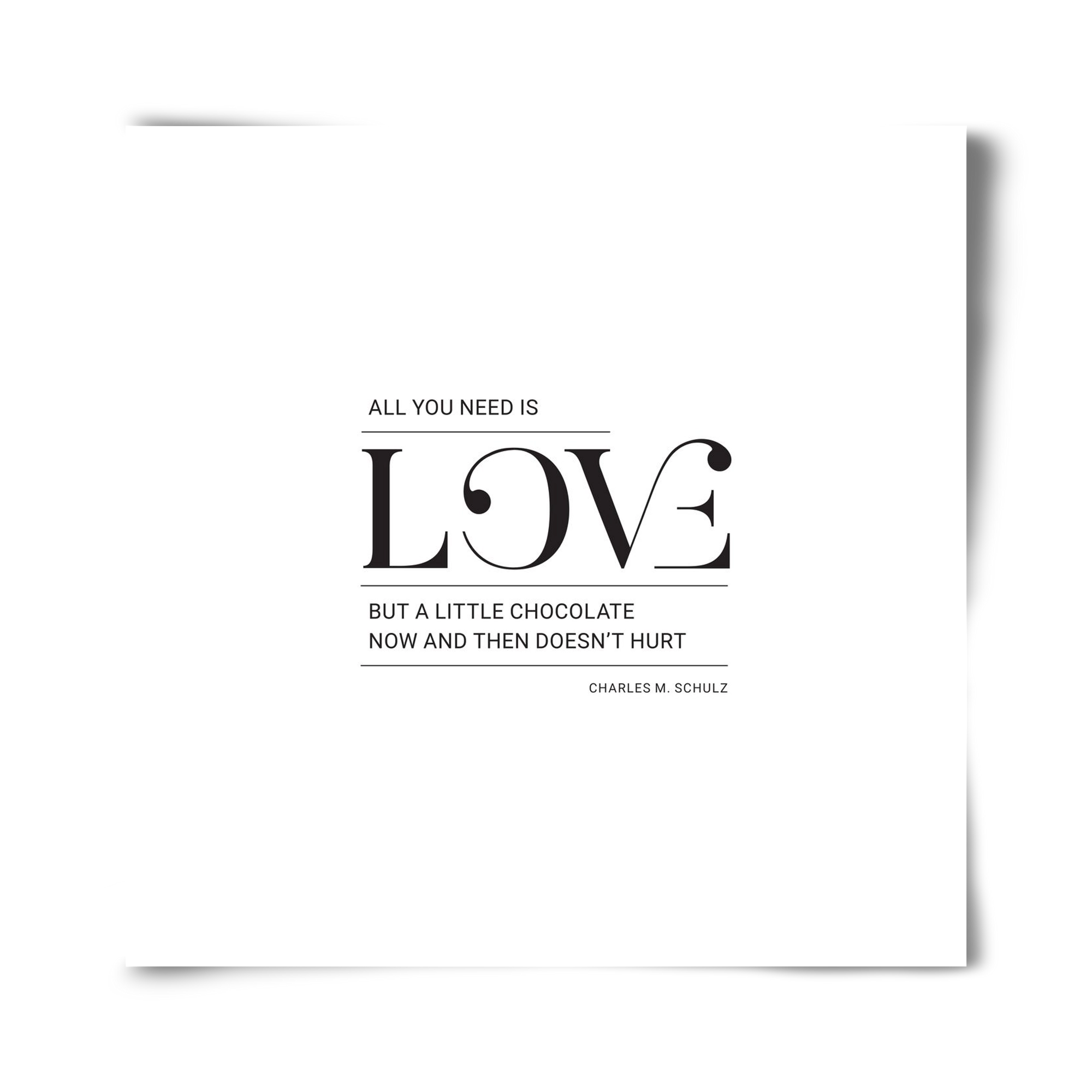 Love, 40x40 cm, Keret nélkül