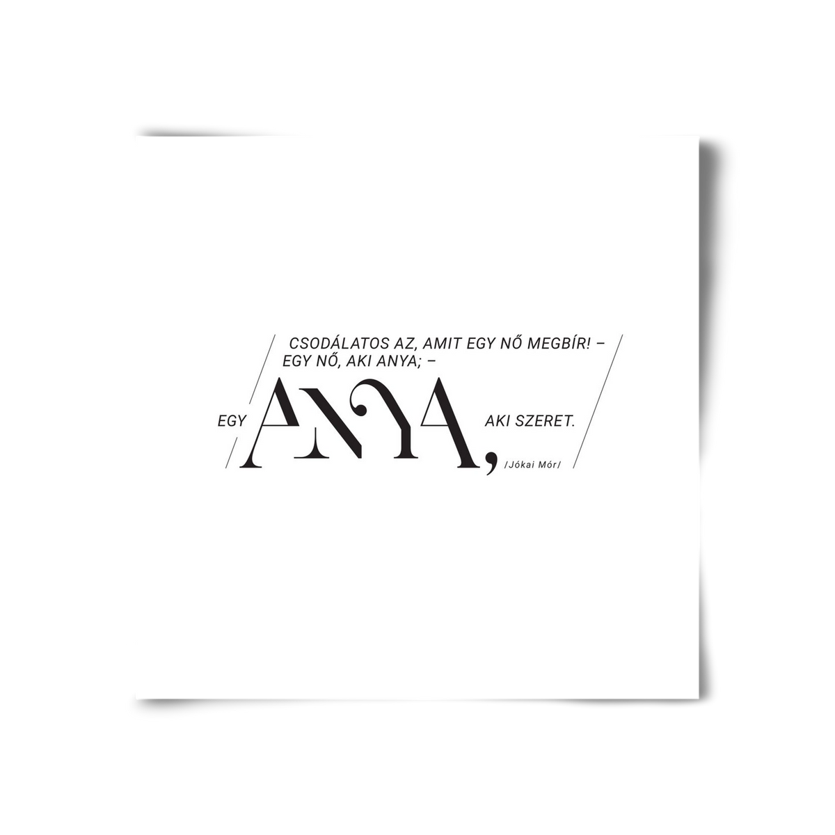 Anya, 30x30 cm, Keret nélkül