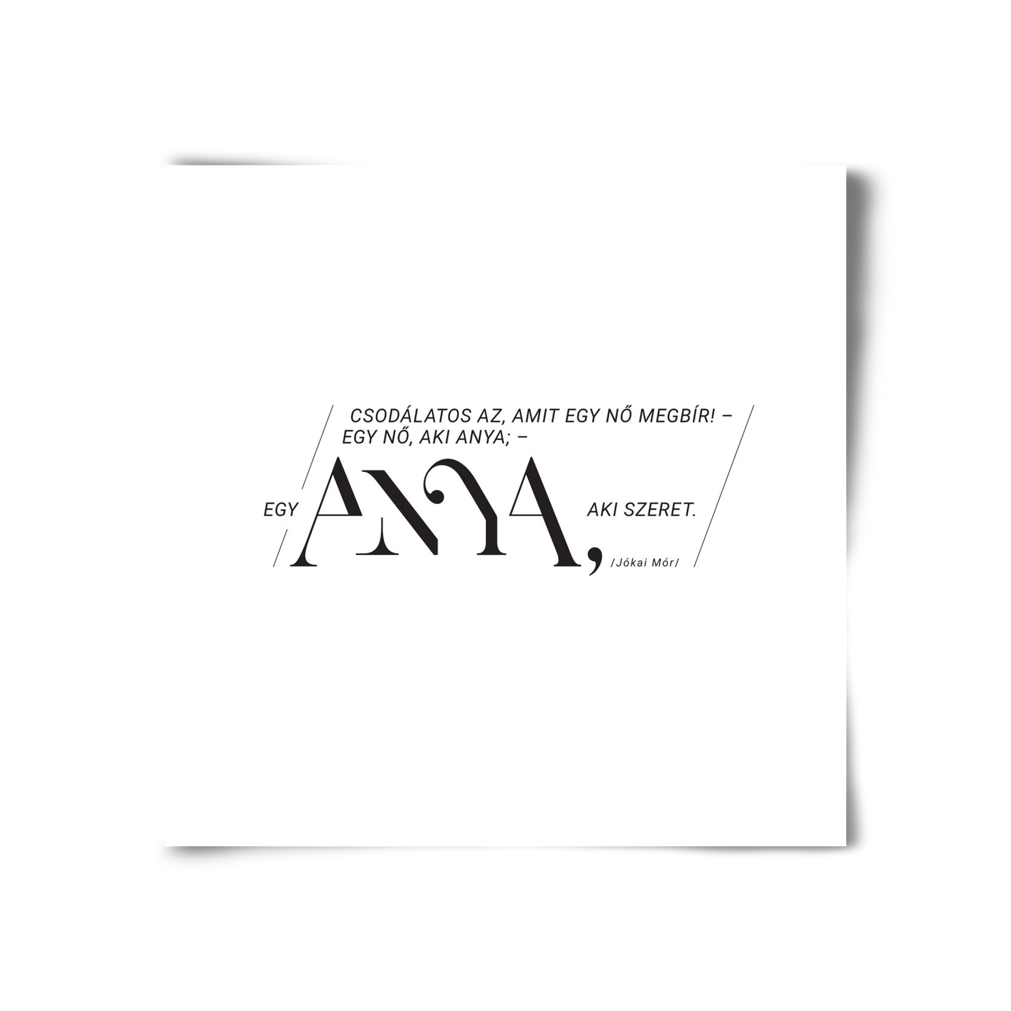 Anya, 30x30 cm, Keret nélkül