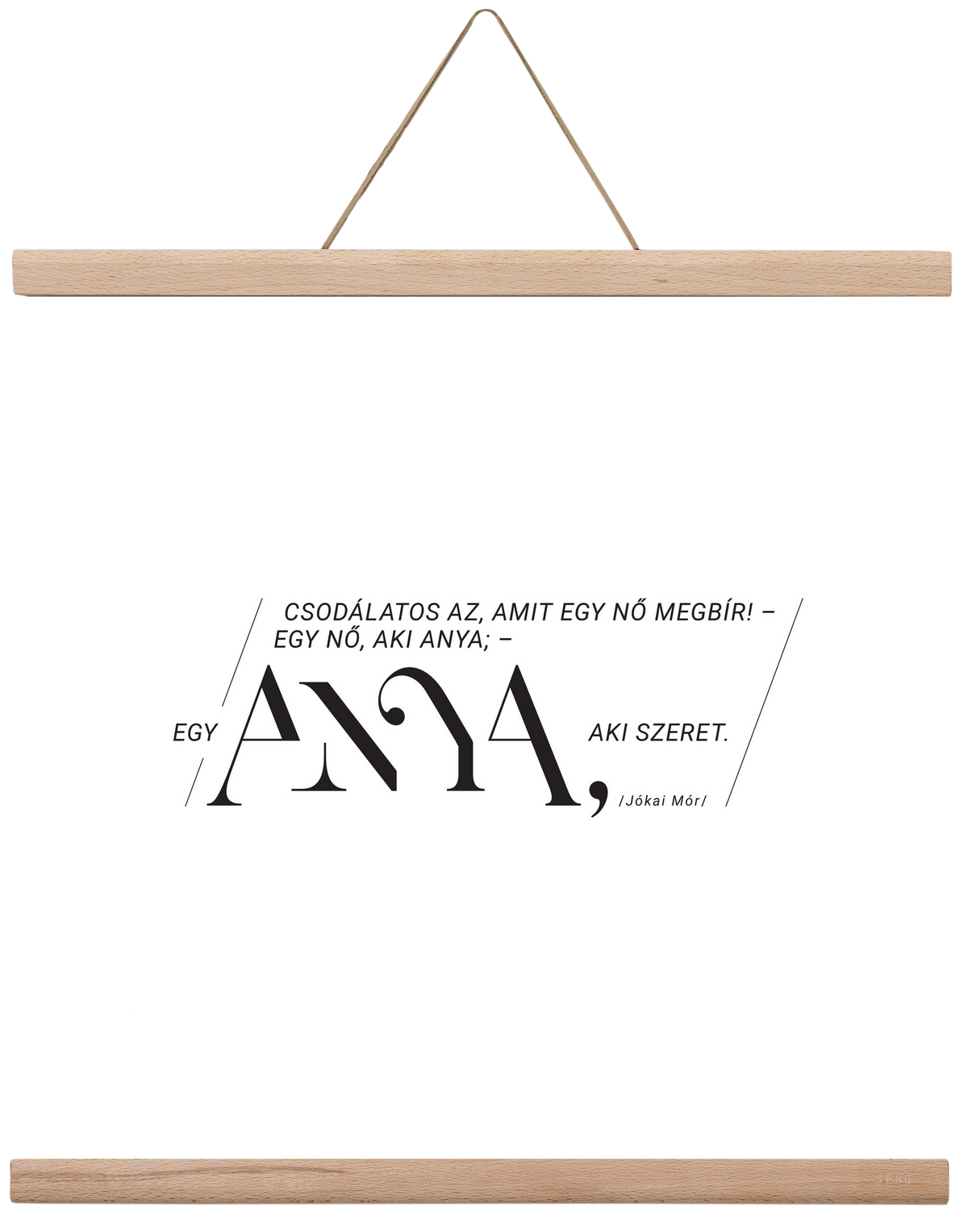 Anya, 40x40 cm (40x40 cm), Tölgy akasztó