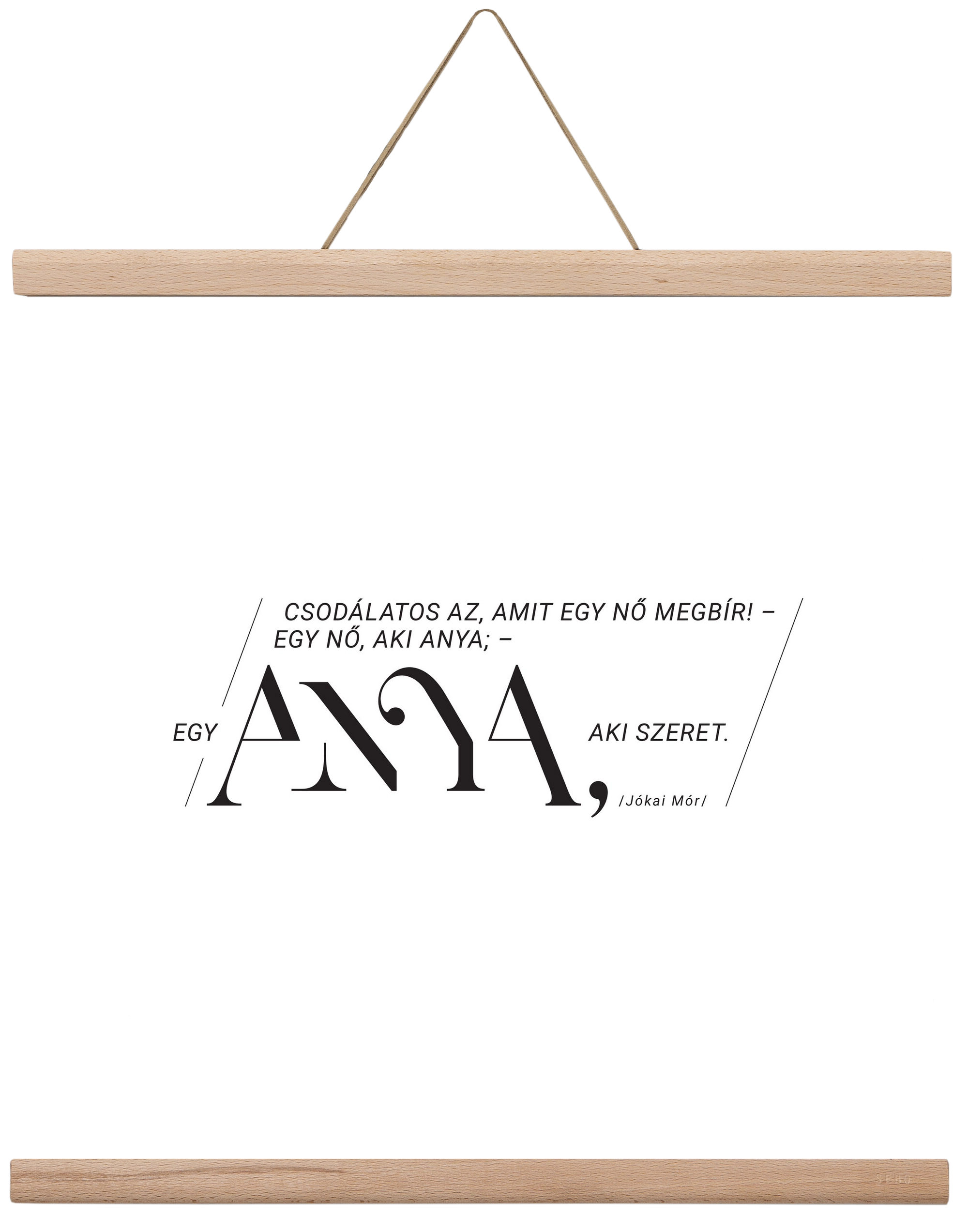 Anya, 40x40 cm (40x40 cm), Tölgy akasztó