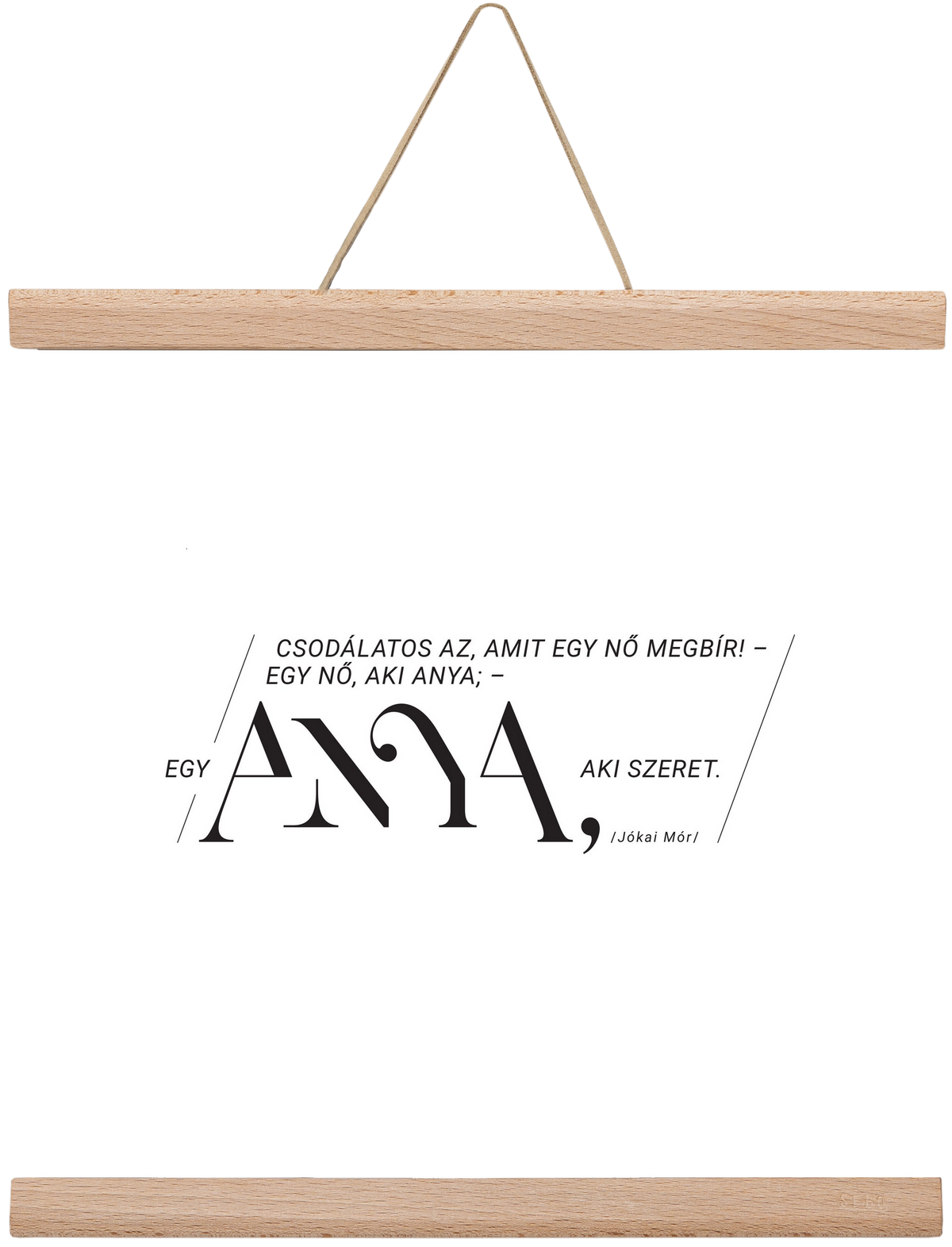 Anya, 30x30 cm (30x30 cm), Tölgy akasztó