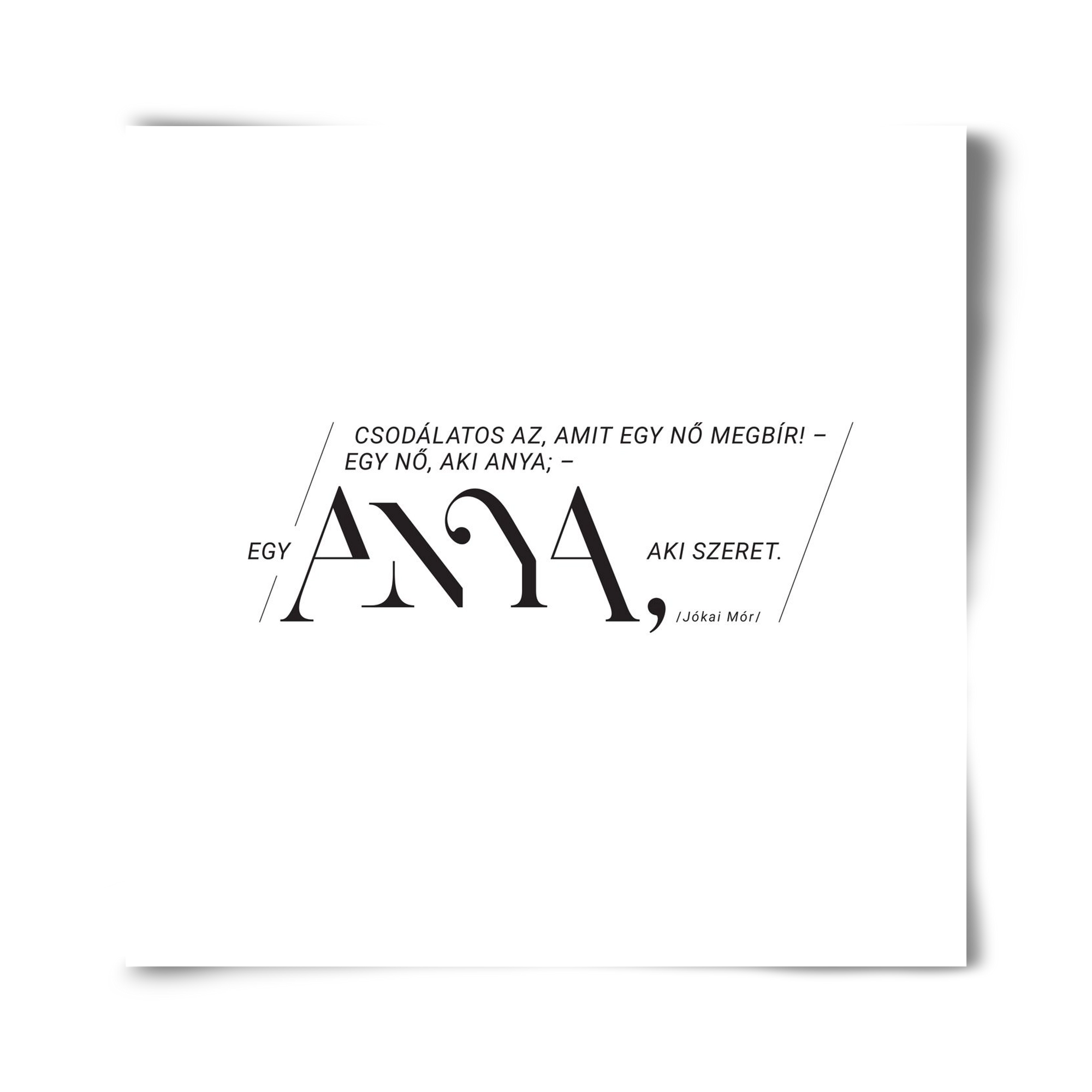 Anya, 40x40 cm, Keret nélkül