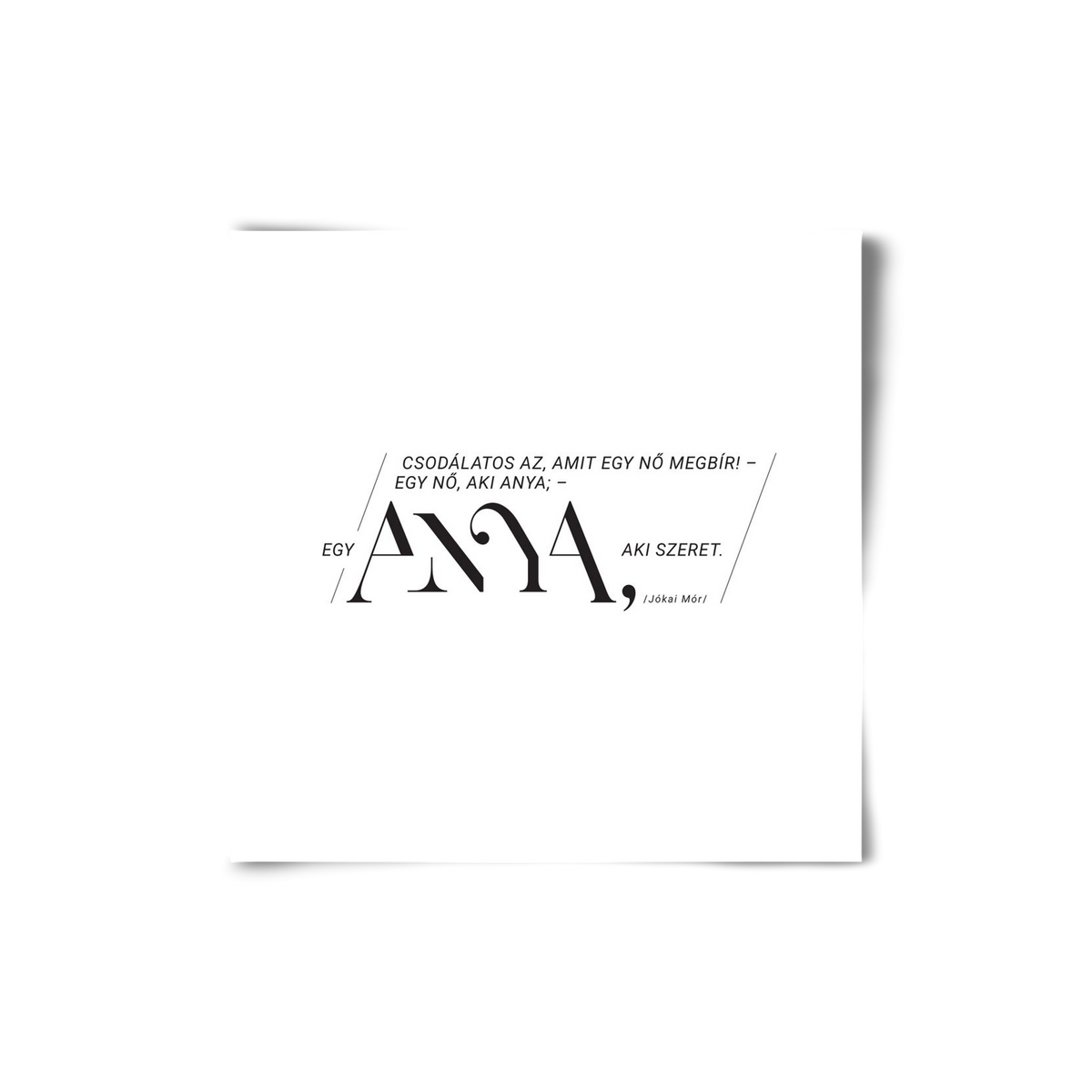 Anya, 20x20 cm, Keret nélkül