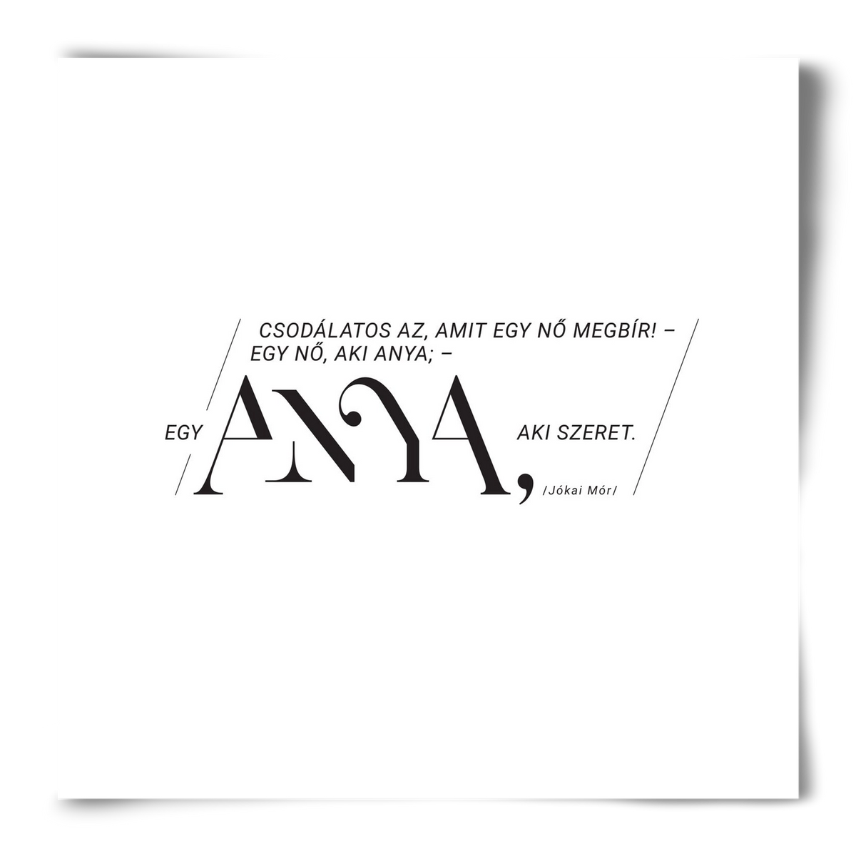 Anya, 50x50 cm, Keret nélkül