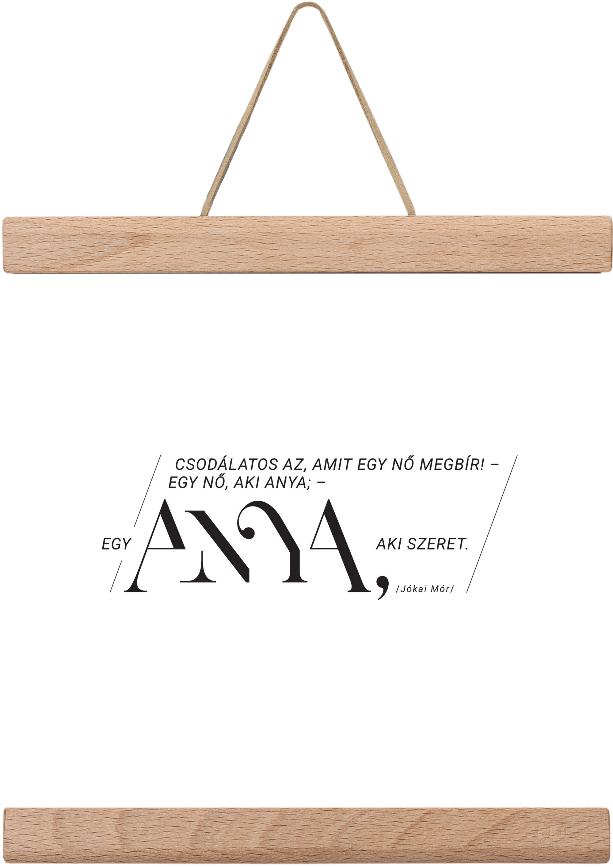 Anya, 20x20 cm (20x20 cm), Tölgy akasztó