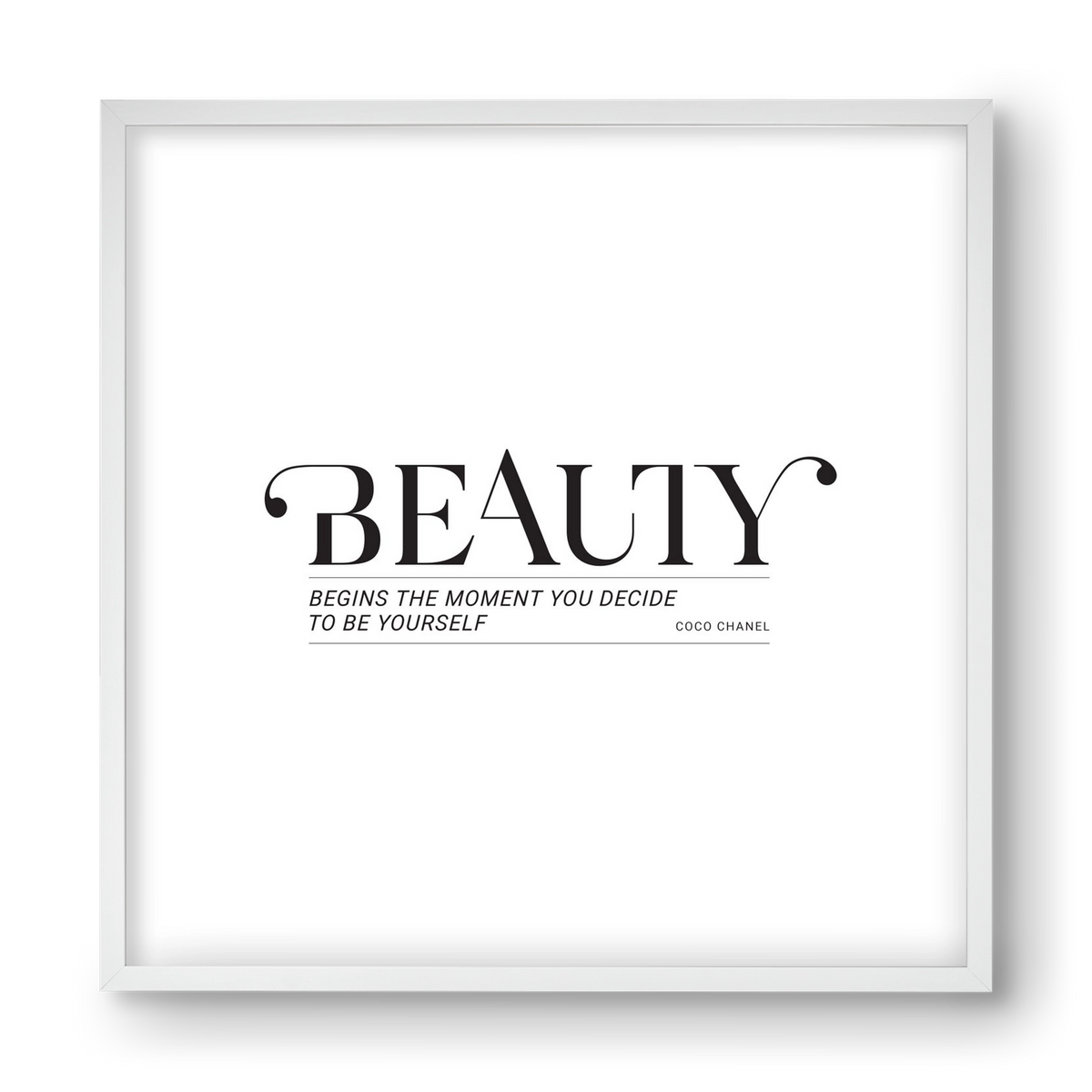 Bauty, 40x40 cm (40x40 cm), Fehér keret