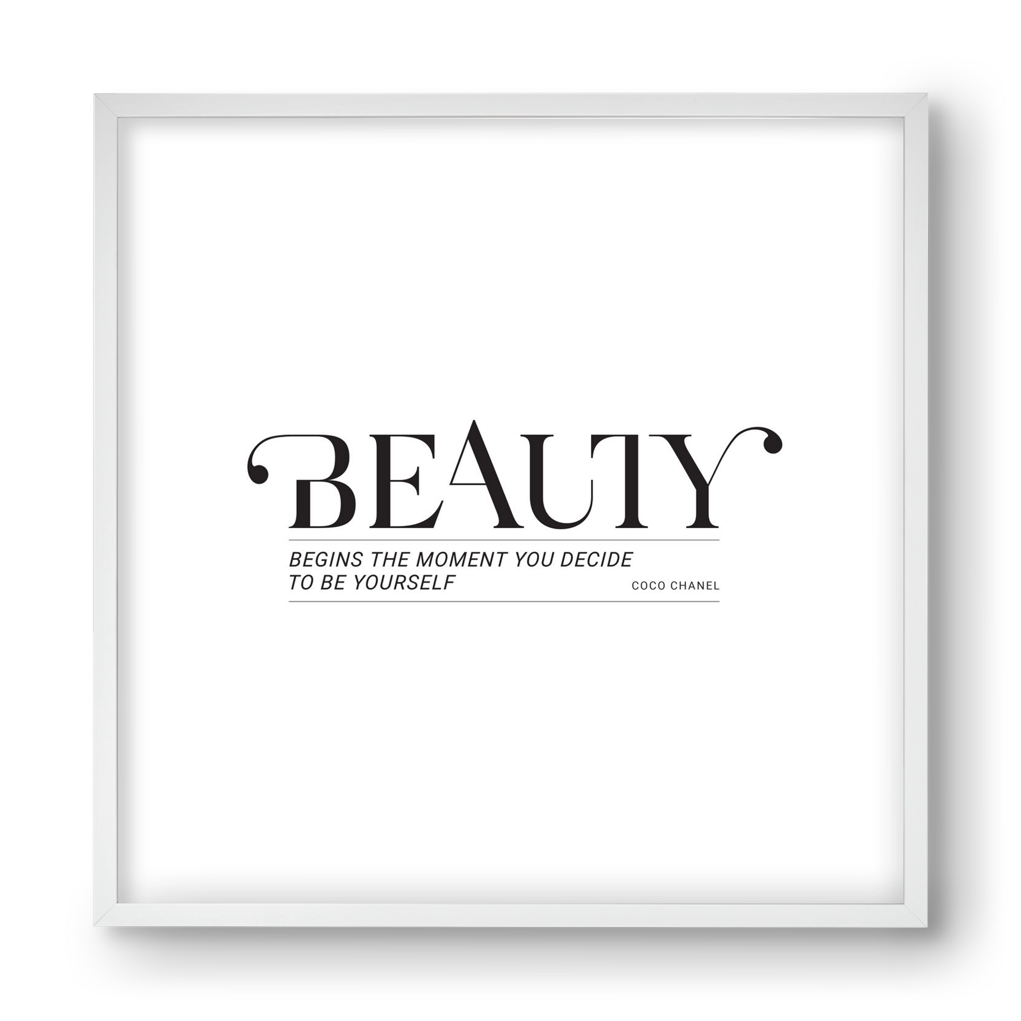 Bauty, 40x40 cm (40x40 cm), Fehér keret