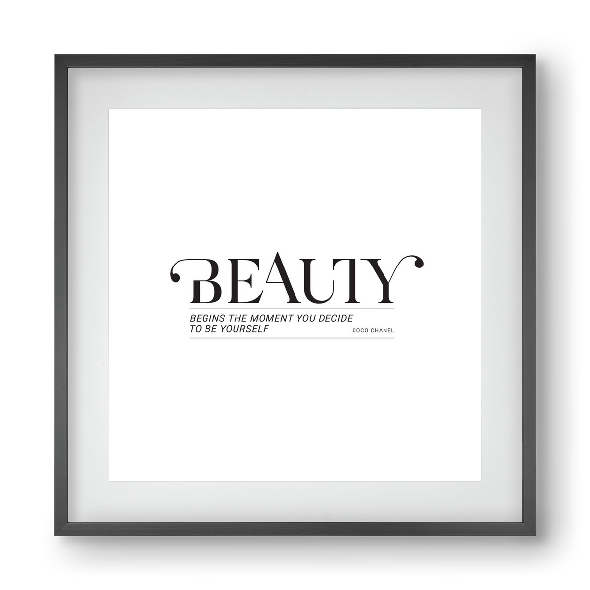 Bauty, 40x40 cm (30x30 cm), Fekete keret, paszpartuval