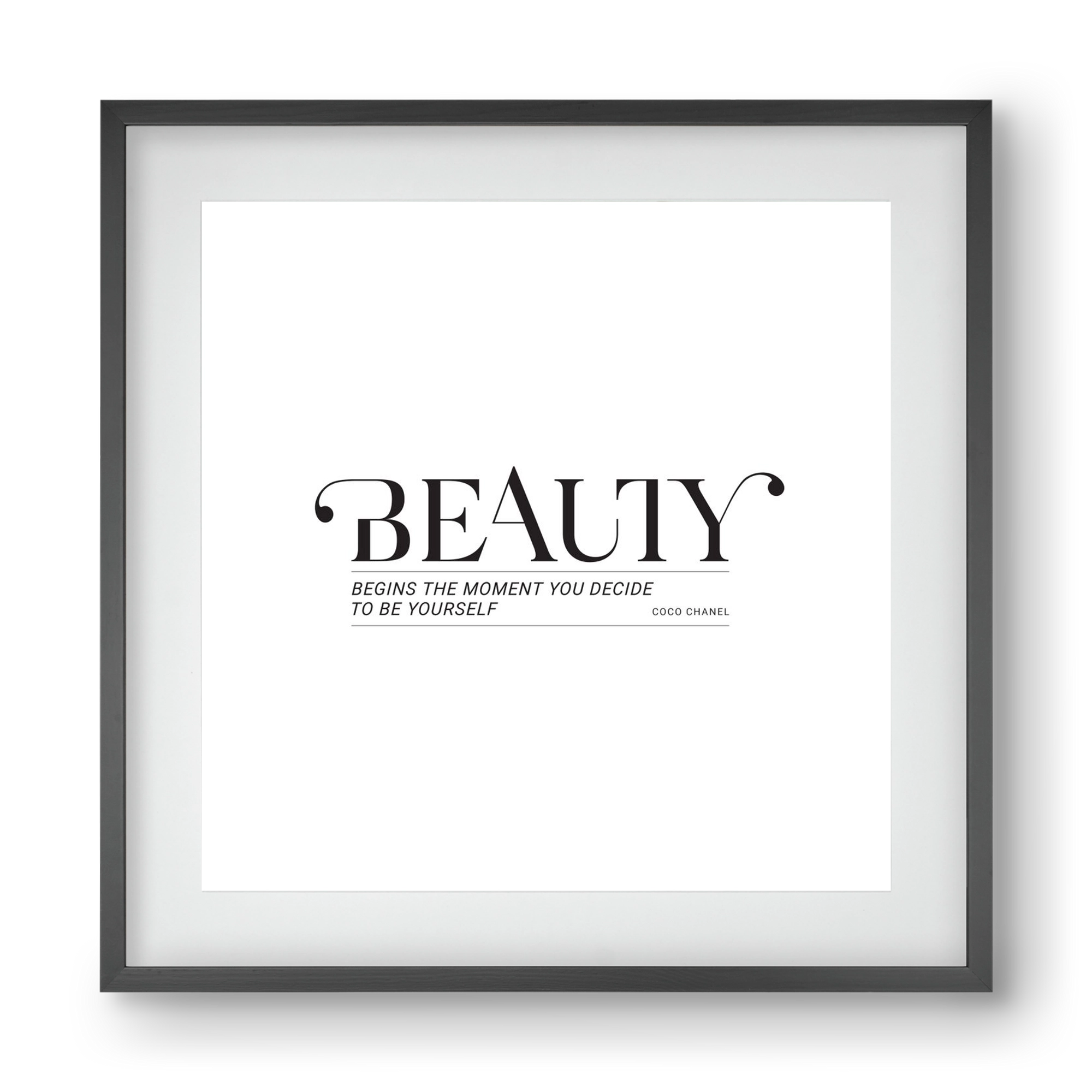 Bauty, 40x40 cm (30x30 cm), Fekete keret, paszpartuval